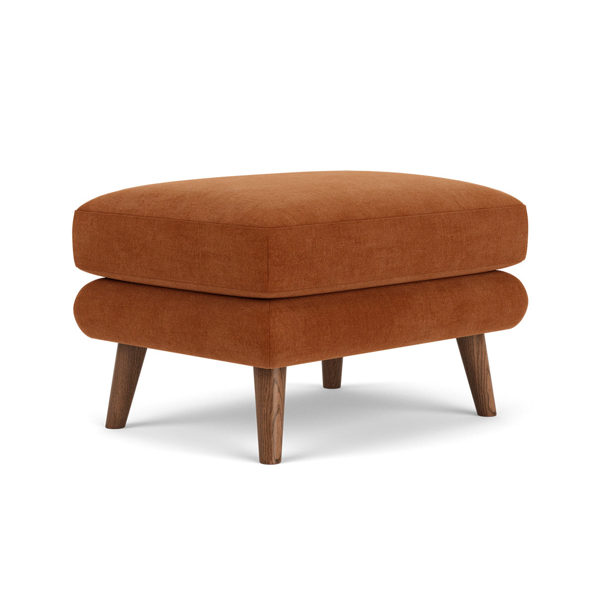 George Fabric Ottoman - Stylish and Comfortable Footrest, Storage Bench for Living Room, Bedroom, or Office - Perfect for Relaxing, Extra Seating & Home Organization