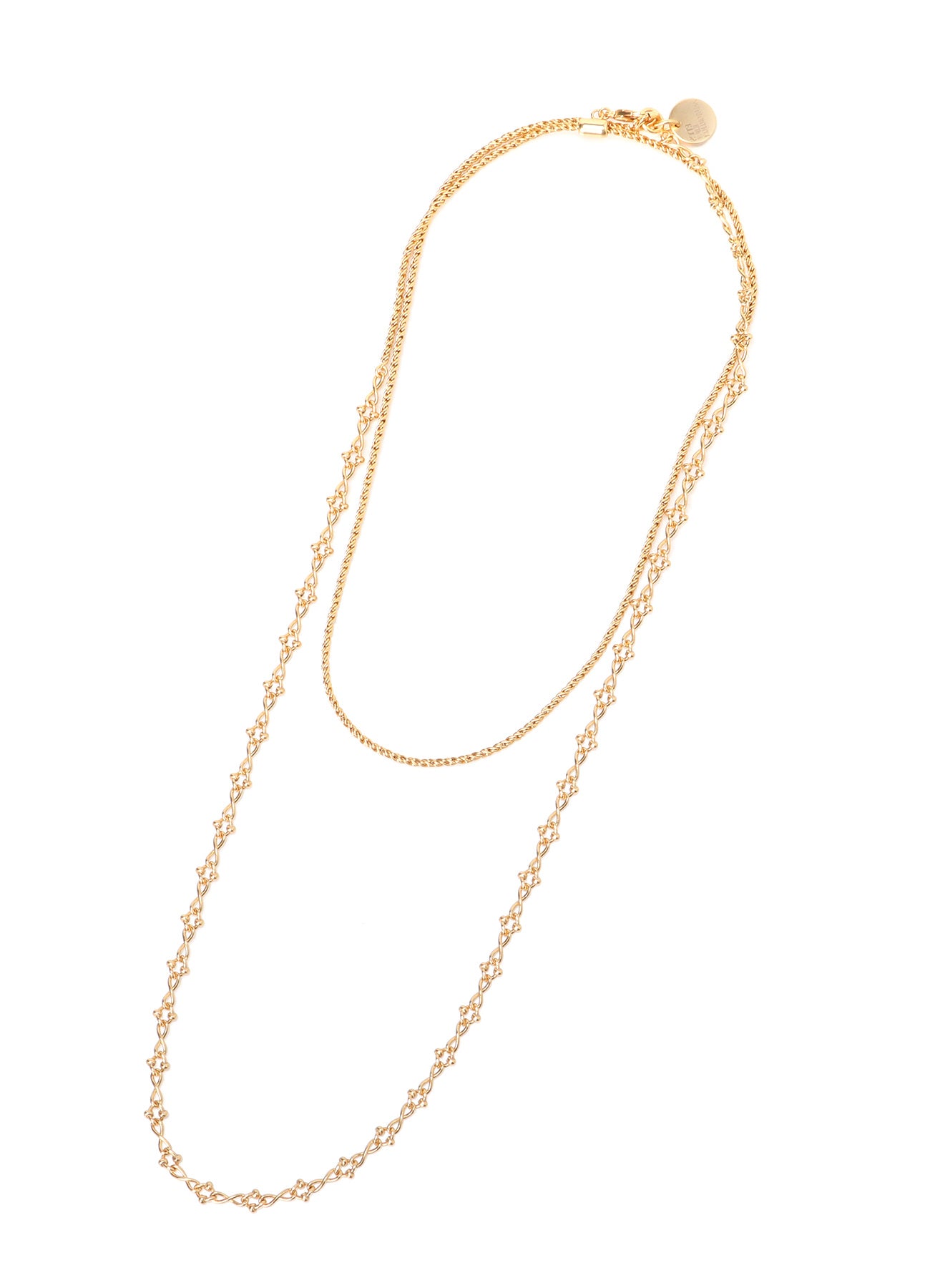 Vintage Brass Combination Chain Necklace for Women - Dainty Layered Gold Tone Jewelry for Everyday Wear, Gift Giving & Special Occasions