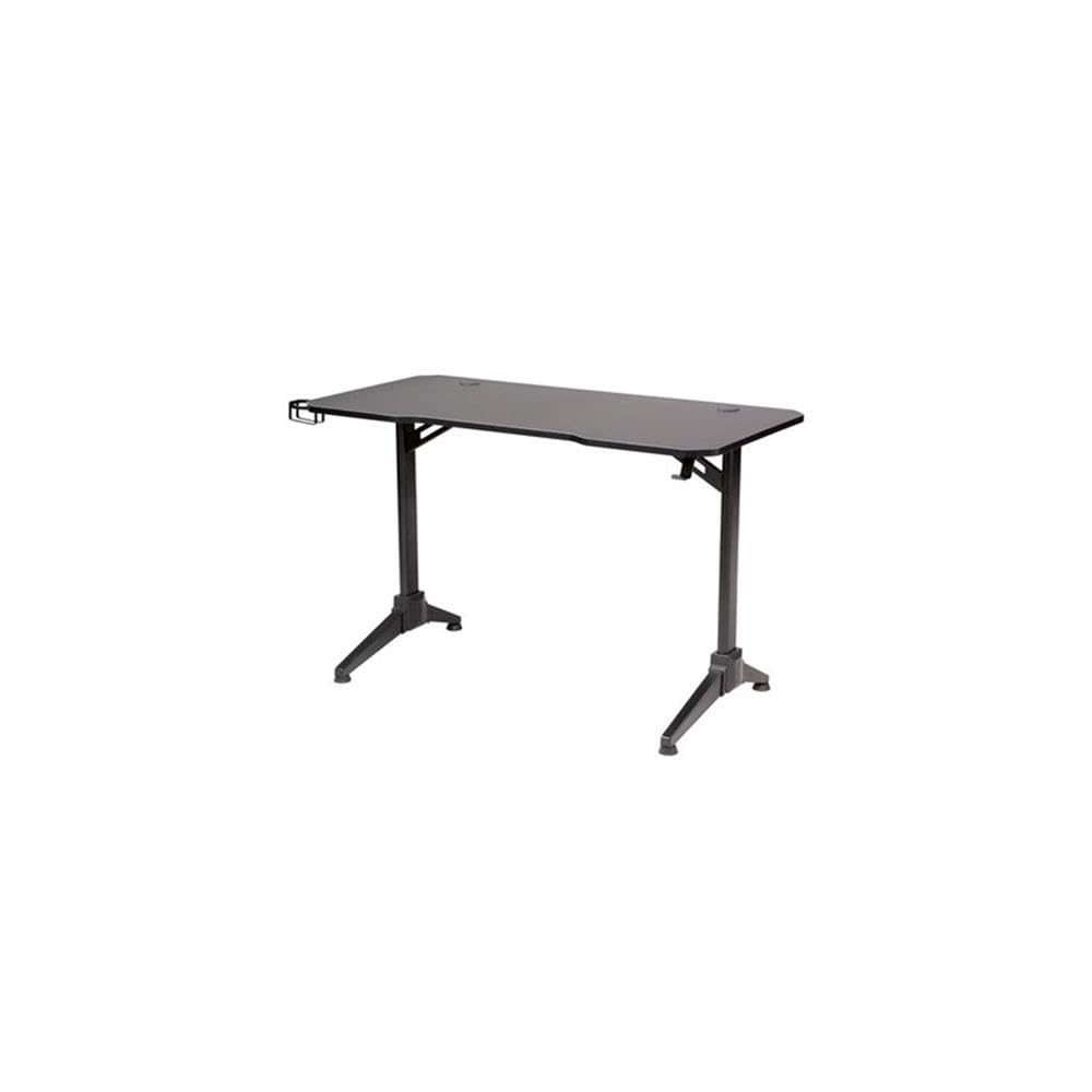 UrbanPro Black Gaming Desk with LED Lighting - Ergonomic Computer Desk for Home Office & Gaming Setup