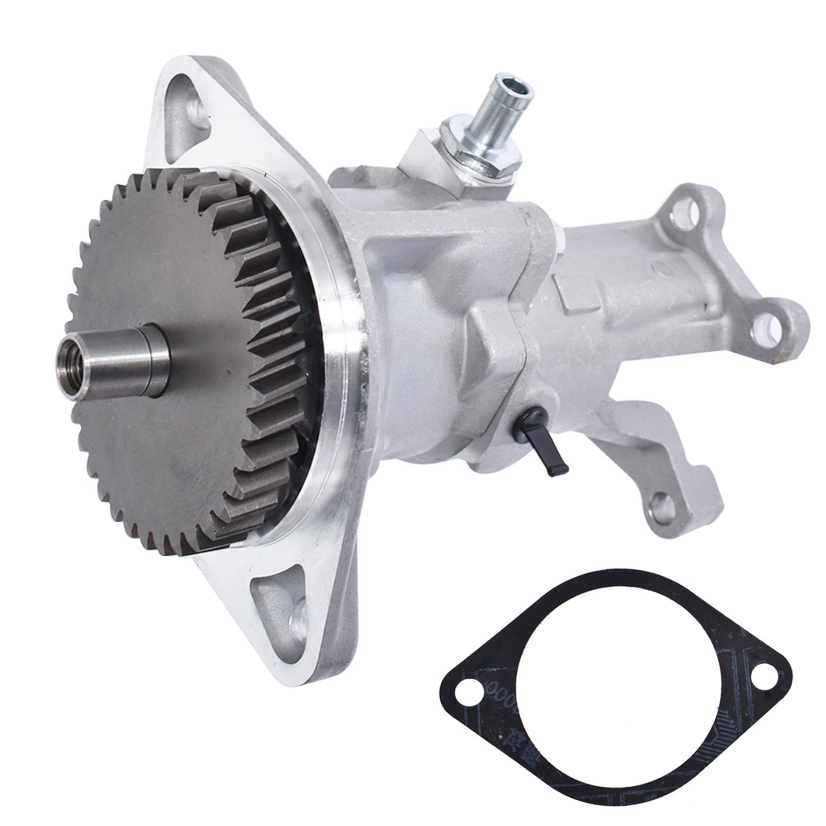 Gear Driven Mechanical Vacuum Pump with Intercooler - Replacement for Vacuum Pump 2500/3500 Models 904-810 & 4874365 - Perfect for Heavy-Duty Truck, Industrial and Agricultural Equipment Maintenance