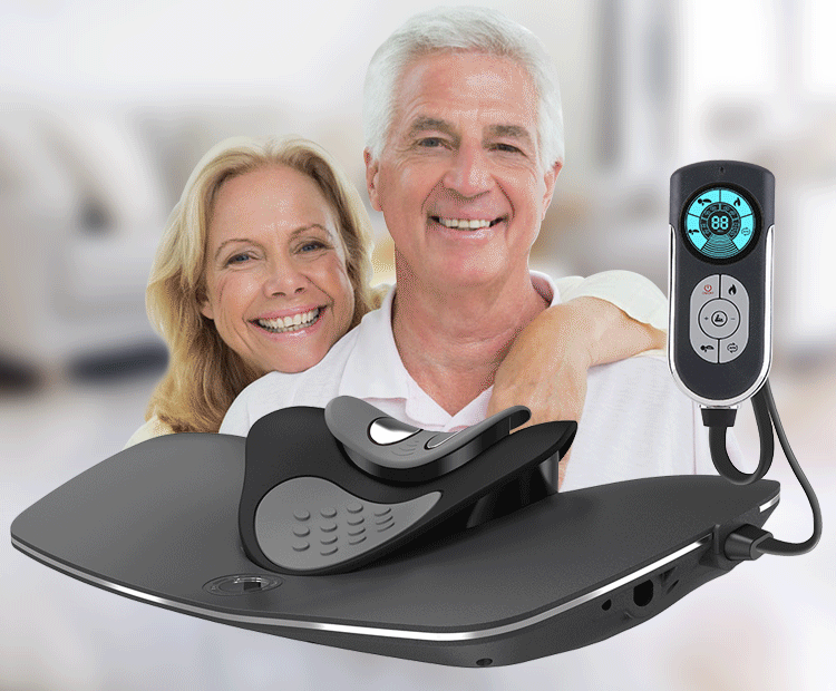Siyaco Neck Massager for Pain Relief - Cervical Traction & Decompression Therapy Device - Perfect for Office Workers, Gamers & Travelers