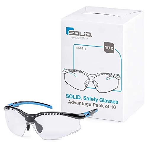 Premium Safety Glasses for Men & Women - ANSI Z87.1 Certified Protective Eyewear with Side Shields - Ideal for Construction, Woodworking, Shooting & DIY Projects