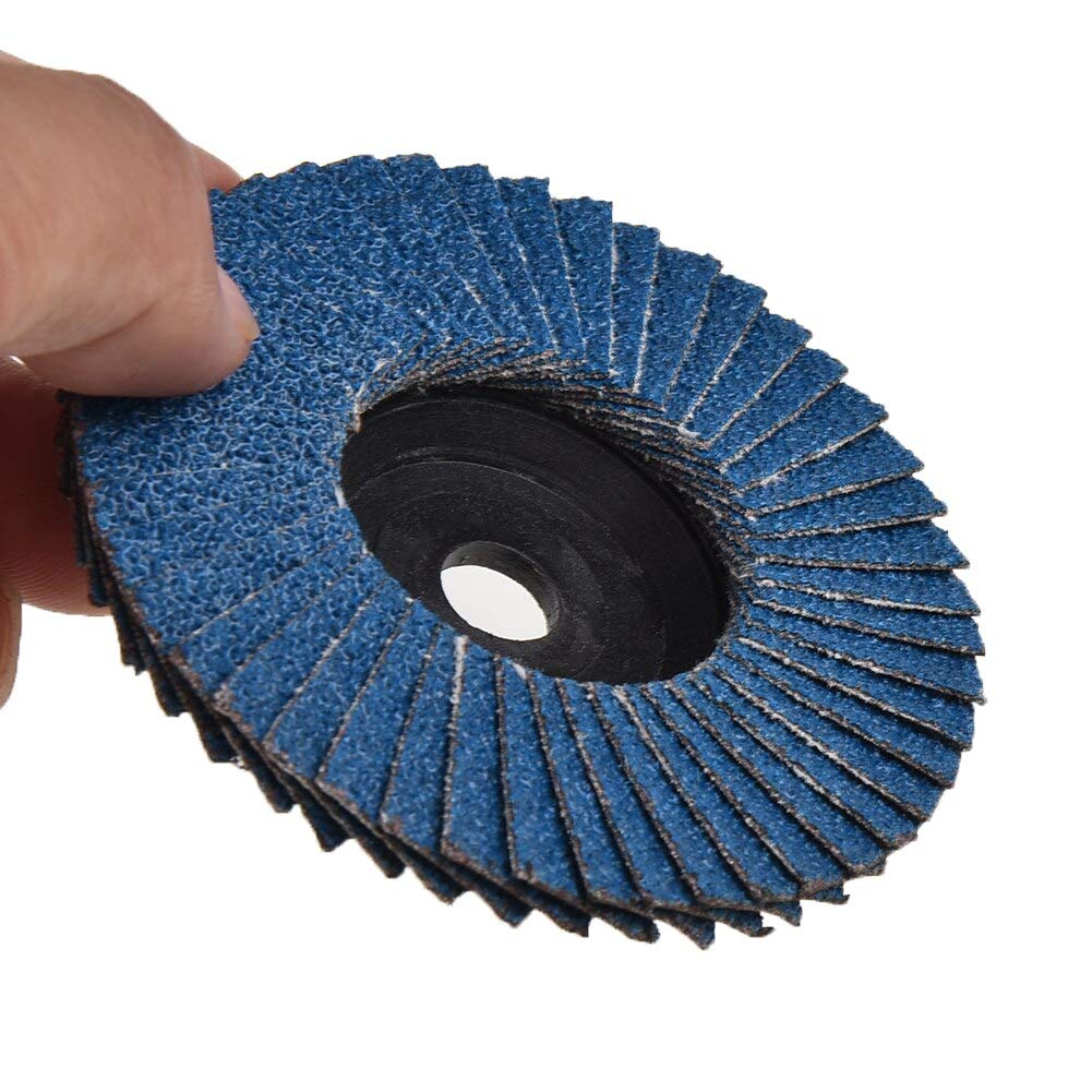 3-Inch Flap Sanding Discs for Angle Grinder – 75mm Metal Grinding Wheel Replacement Parts (3-Pack) – Perfect for Metal Polishing, Rust Removal & Surface Preparation