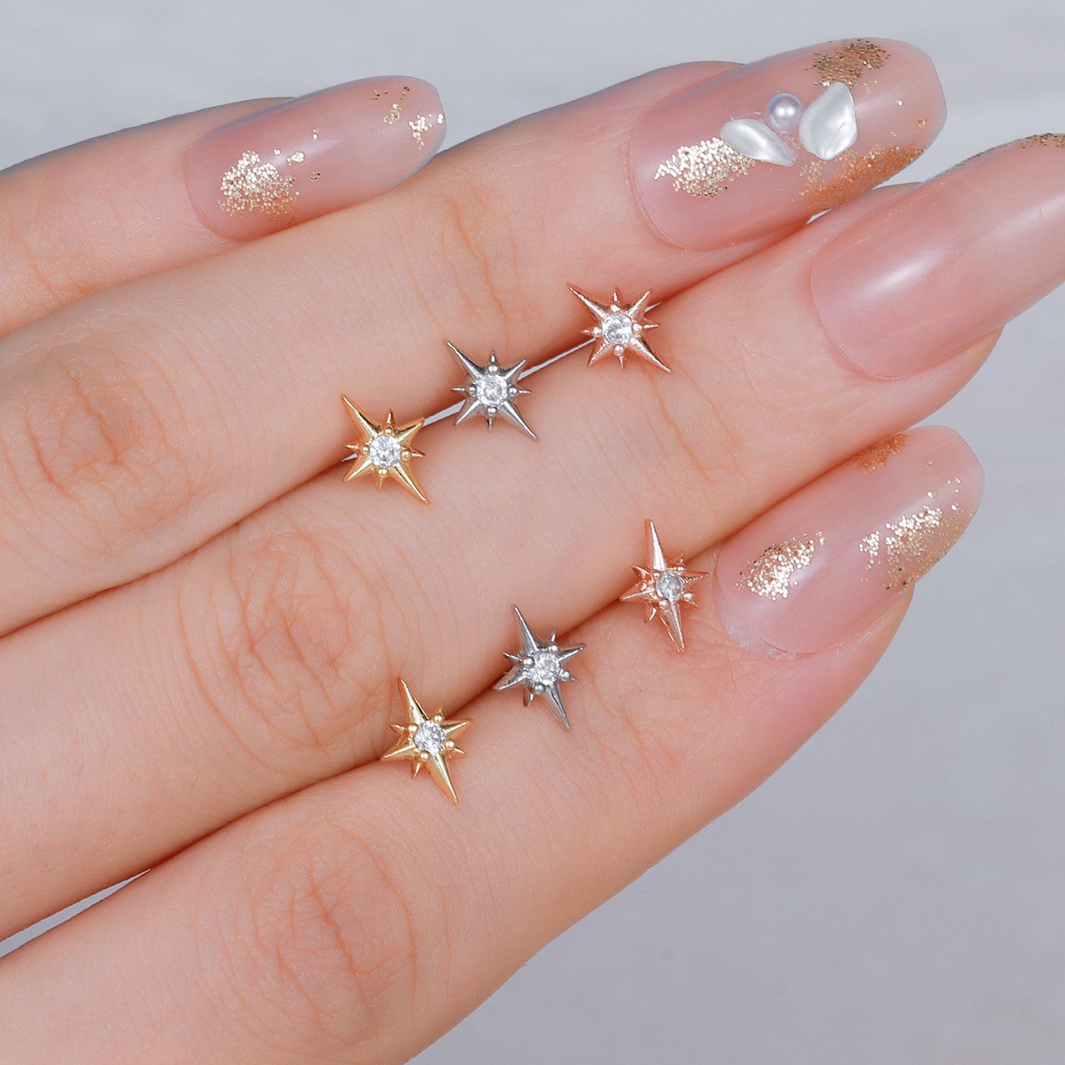 20G Star Emoji Conch Double Piercing Earrings - Trendy Cartilage Ear Jewelry for Women | EGD0382 | Perfect for Parties, Festivals and Everyday Fashion Accessories