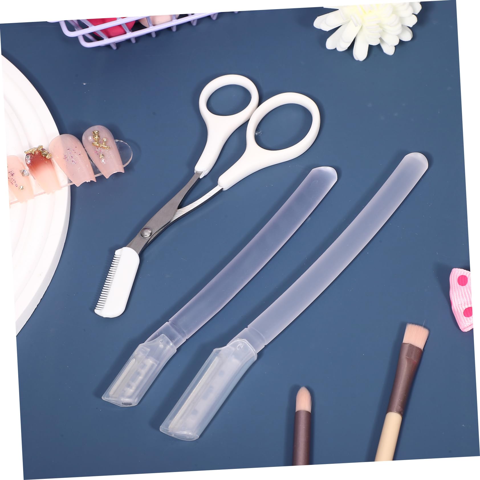 Professional Eyebrow Grooming Kit - Brow Shaping Set with Trimmer, Razor & Scissors for Women - Perfect for Salon, Home Use & Travel Beauty Essentials