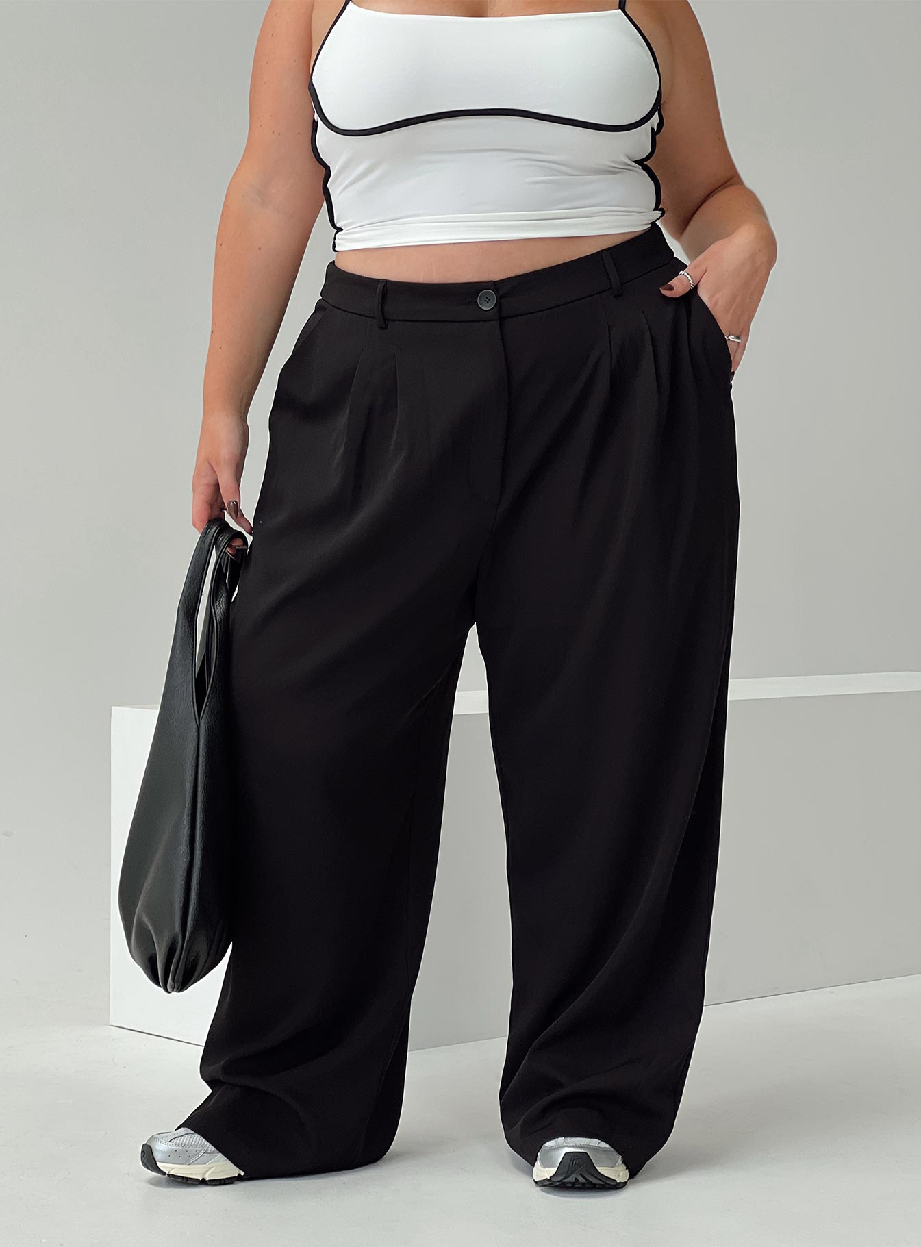 Archer Pants for Women - Black High-Waisted Curvy Fit Stretch Jeans | Comfortable Slimming Trousers for Work, Date Night & Casual Wear