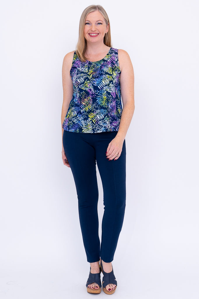 Premium Dee Tank Tops - Tropical Mix Print for Women | Comfortable & Stylish Summer Casual Wear | Perfect for Beach, Vacation & Outdoor Activities