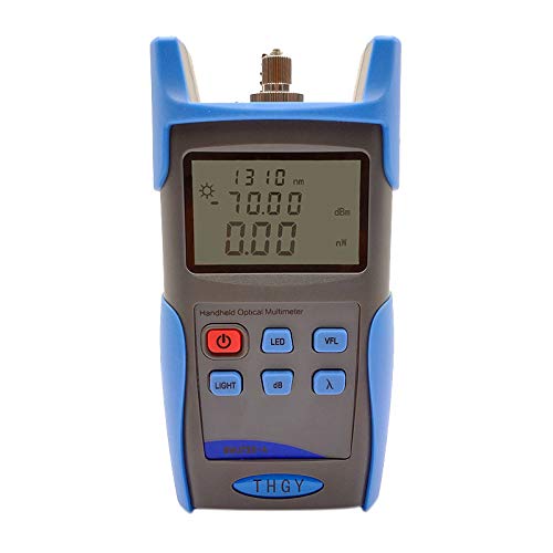 Optical Fiber Power Meter 30Mw Visual -6C with Single Fiber Cleaver & Cleaner Kit - Perfect for Network Installation, Maintenance & Testing