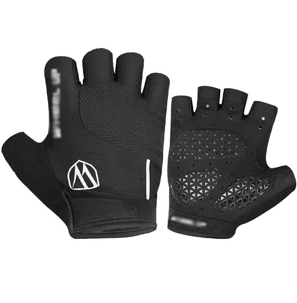 Half Finger Cycling Gloves - Shock-Absorbing Motorcycle & Mountain Bike Gloves for Men & Women | Breathable & Comfortable Riding Gloves Accessories | Perfect for Road Biking, MTB & Motorcycle Adventures