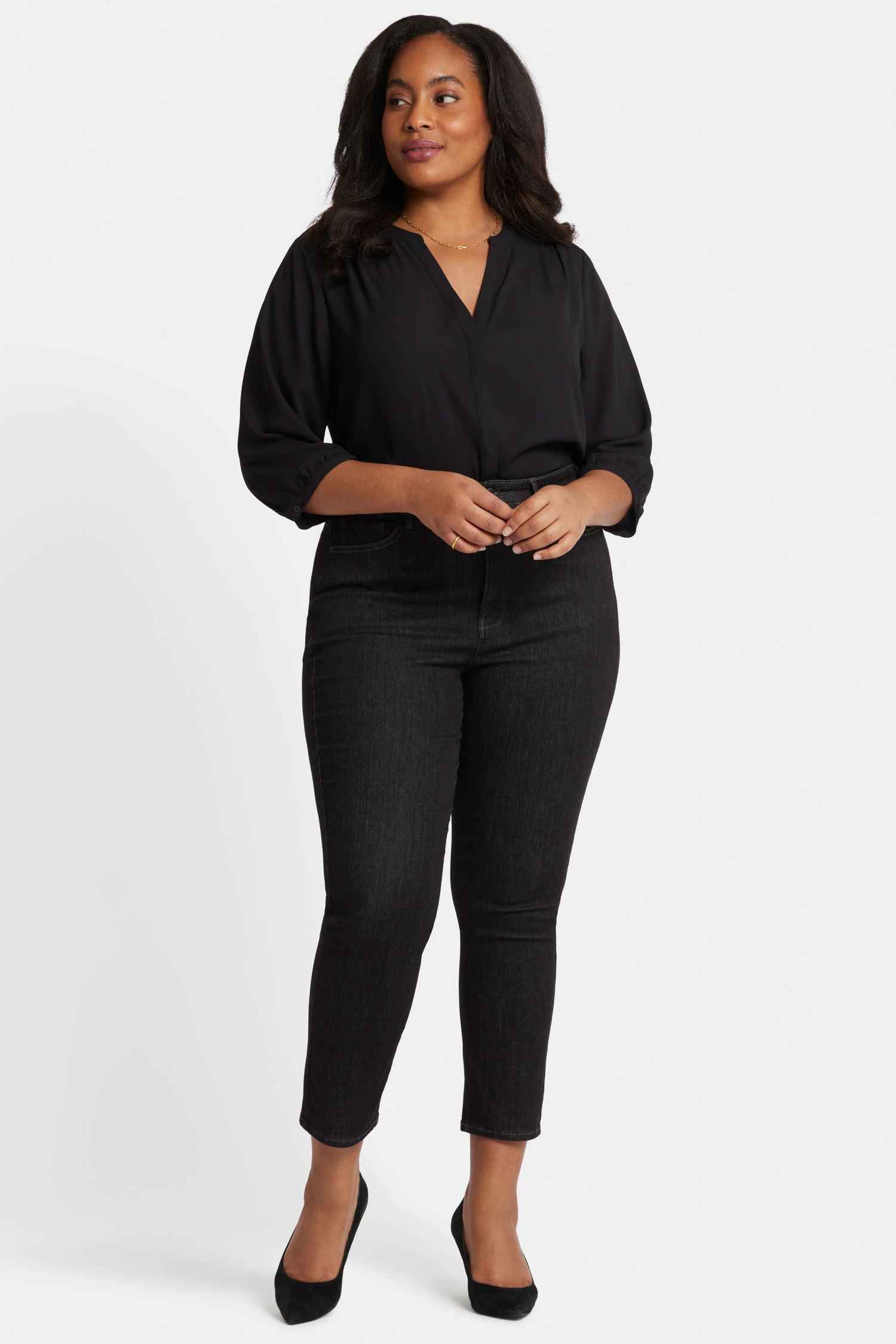 Curve Shaper™ Sheri Slim Ankle Jeans for Women - Plus Size High Waisted Stretch Denim Pants - Perfect for Casual Wear, Work & Date Nights | Gardenranch