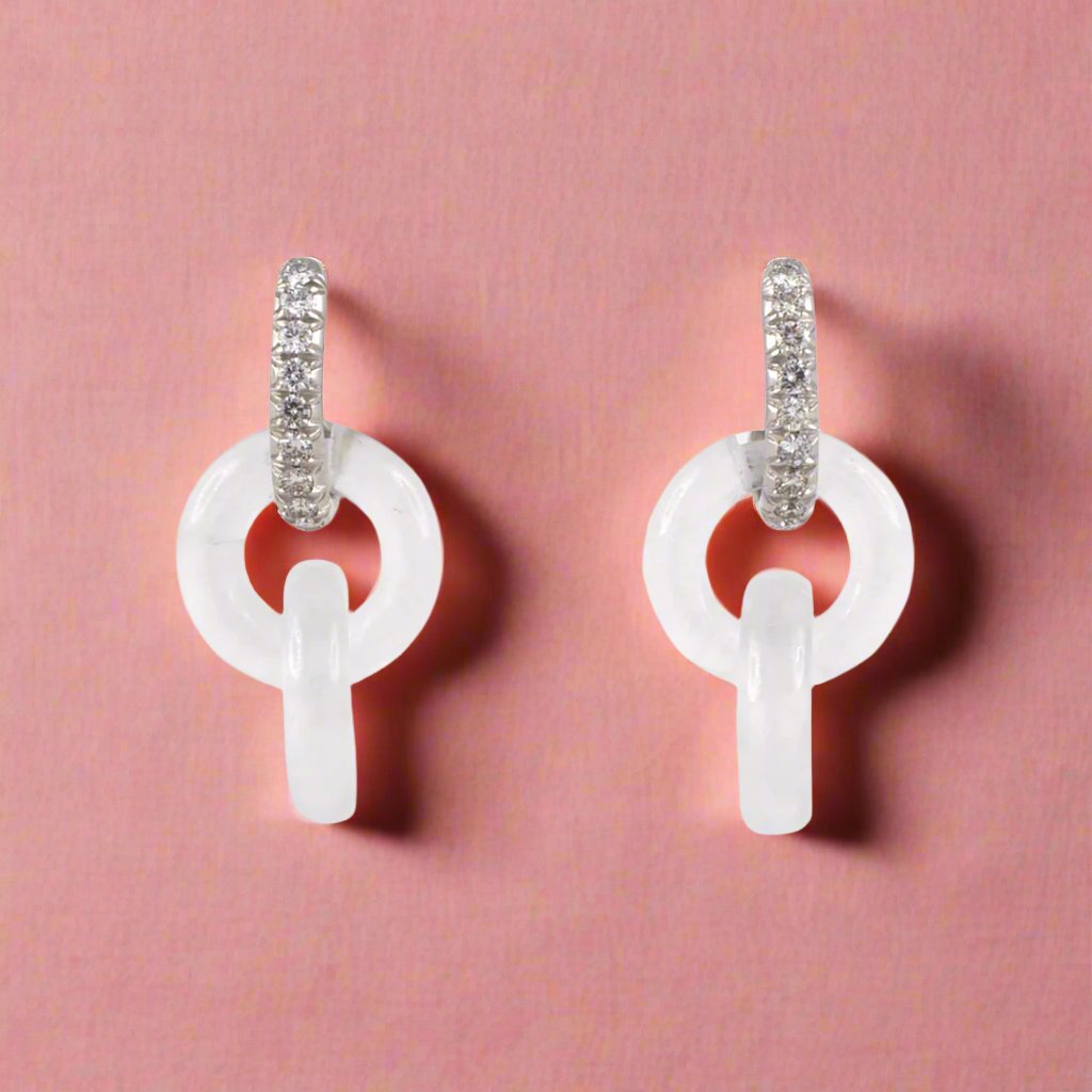 Exquisite Carvin French Diamond & Crystal Earrings for Women - Elegant Dangle Drop Earrings for Wedding, Party & Special Occasions