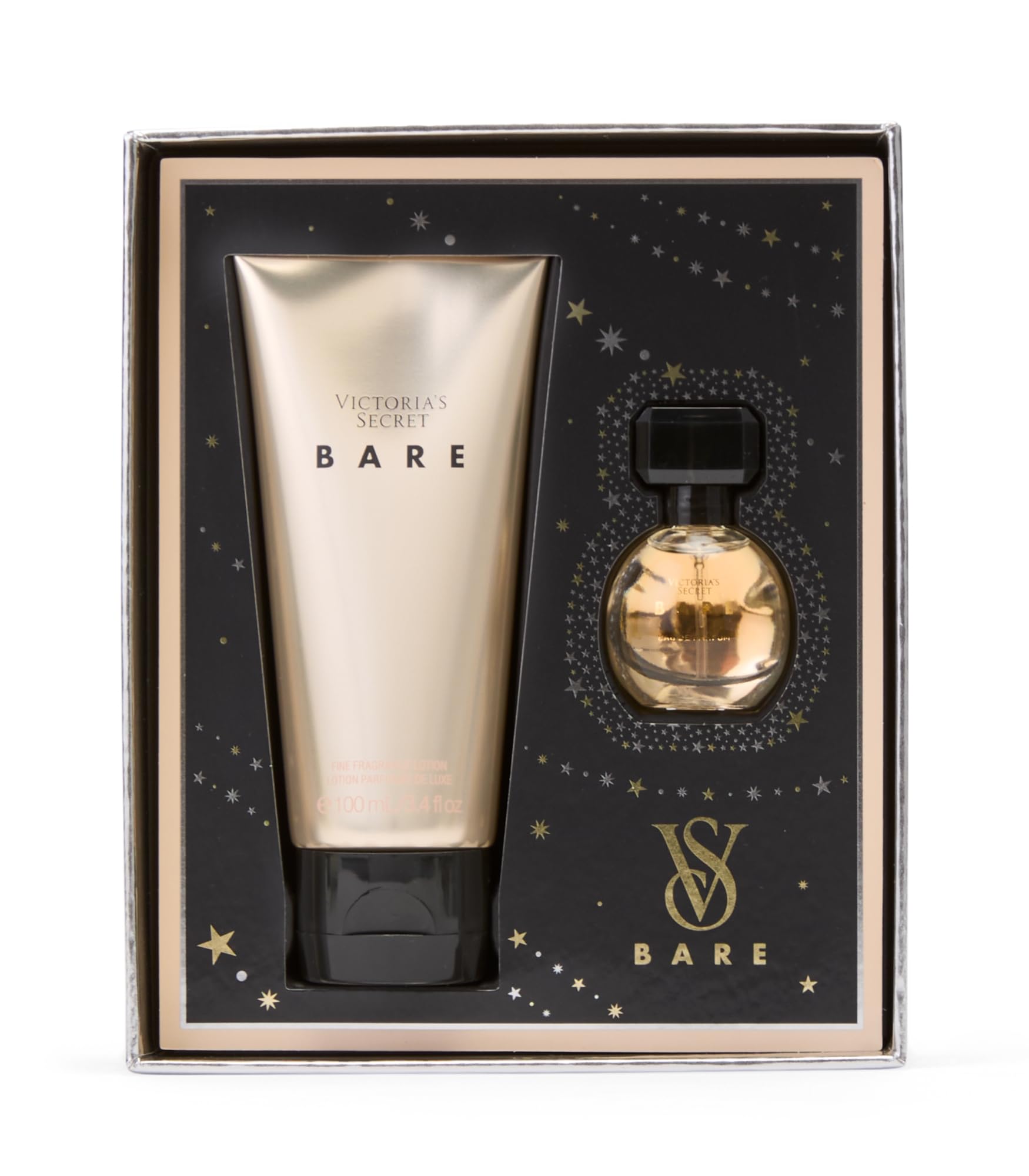 Victoria's Secret Bare Mini Fragrance Duo Gift Set - Eau de Parfum & Travel Lotion for Women | Perfect for Travel, Date Night & Everyday Wear