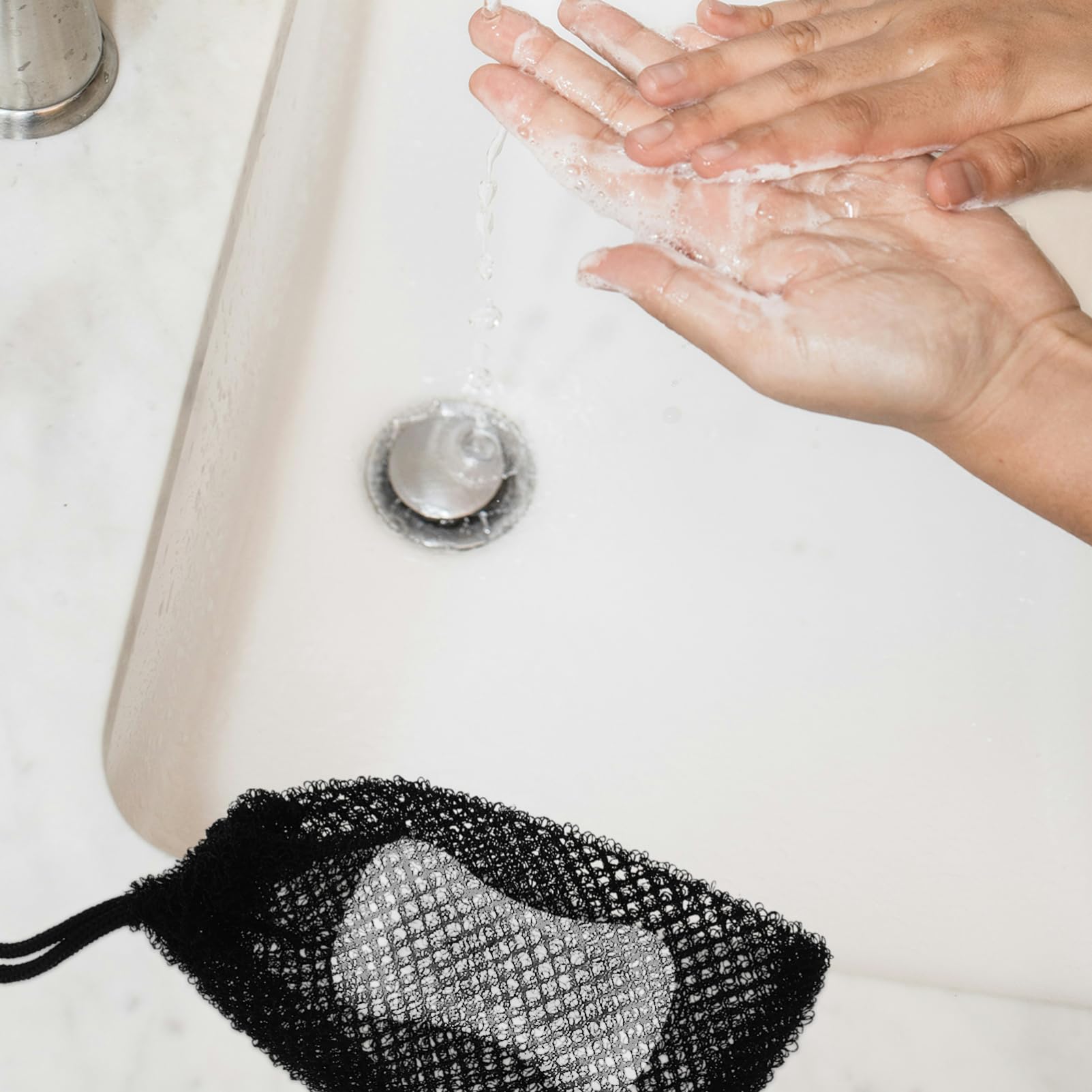 2-Pack Mesh Soap Bags for Travel - Portable Soap Storage Pouch with Exfoliating Net, Ideal for Camping, Gym & Daily Use