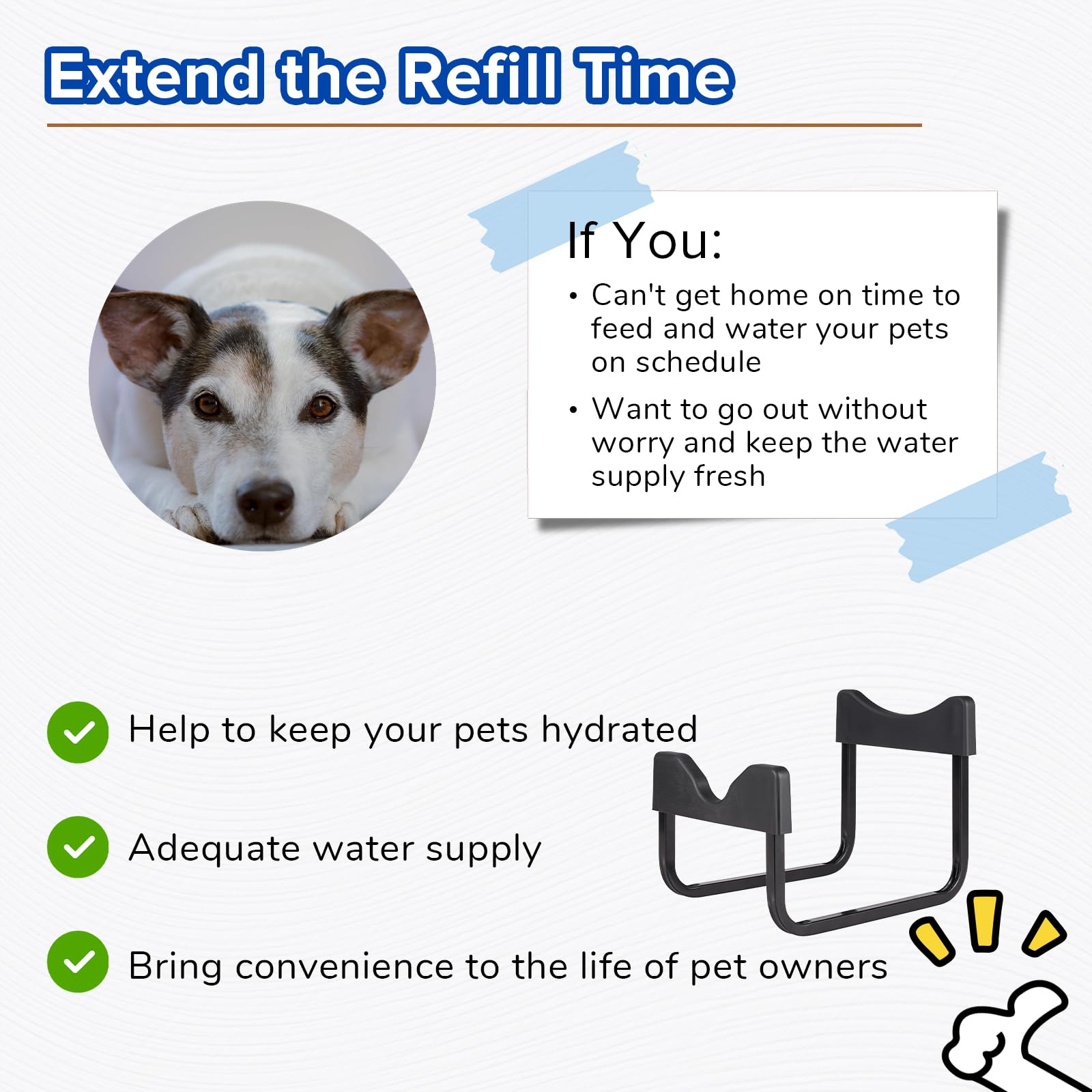 Automatic Dog Water Dispenser for Large & X-Large Breeds - 18/8 Stainless Steel Pet Water Bowl with Human-Grade Safety - Perfect for Home, Office, or Travel Use (Water Bottle Not Included)