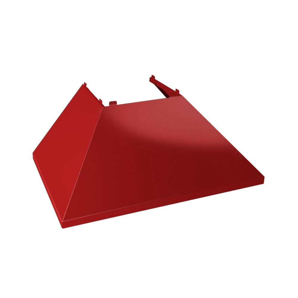 ZLINE 36 Inch Professional Wall Mount Range Hood - Stainless Steel Ducted Vent Hood with Red Gloss Shell (8654RG 36) | Powerful Kitchen Exhaust Fan for Gas Stove | Perfect for Modern Home Cooking & BBQ