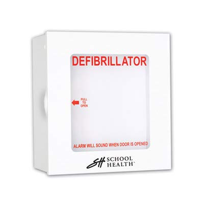 School Health - Indoor AED Wall Cabinet for Schools & Offices | Emergency Defibrillator Storage with Easy Access for Cardiac Emergencies