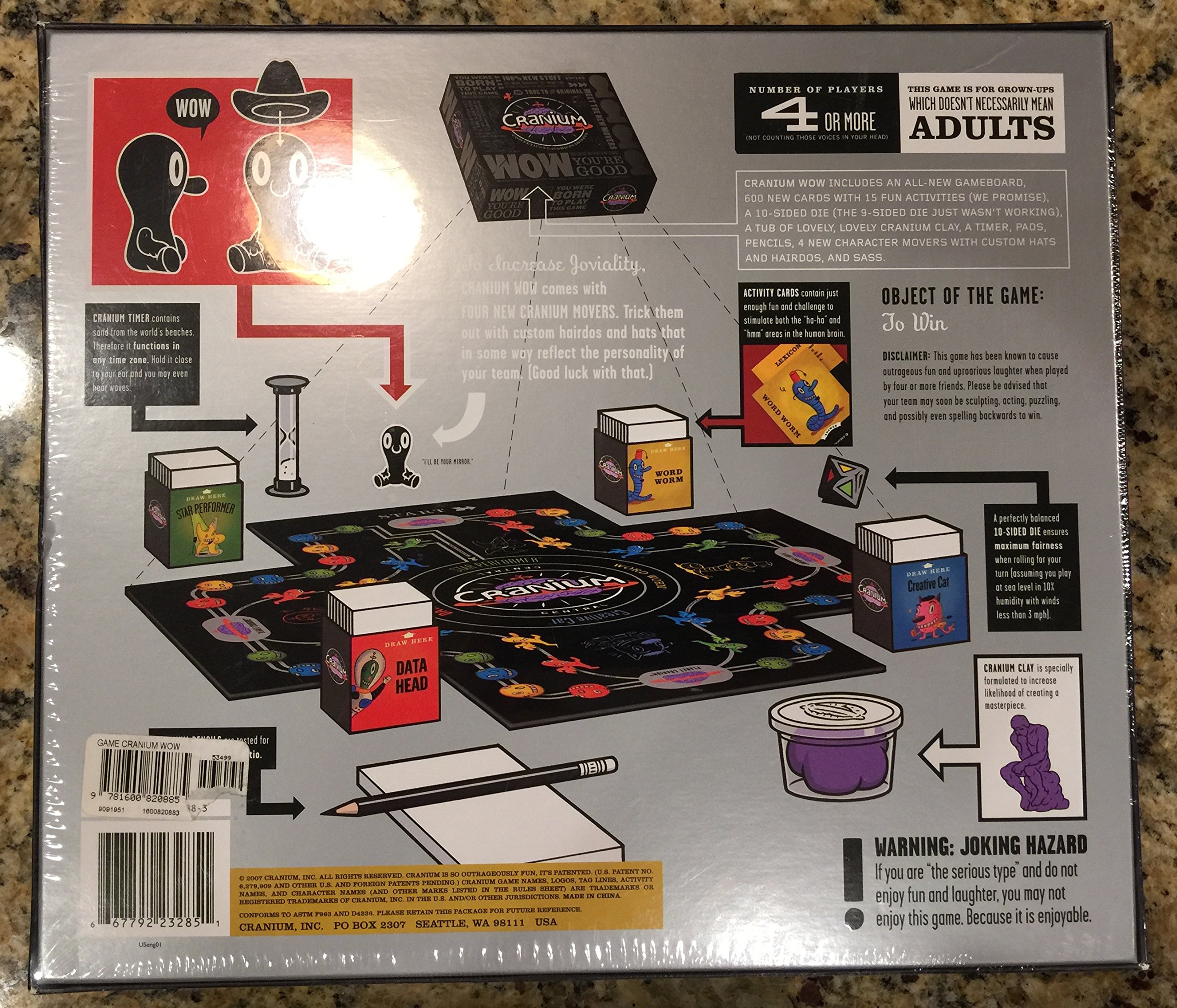 Hasbro Cranium Wow Board Game - Fun Family Party Game for Kids & Adults - Perfect for Game Nights, Holidays & Gatherings