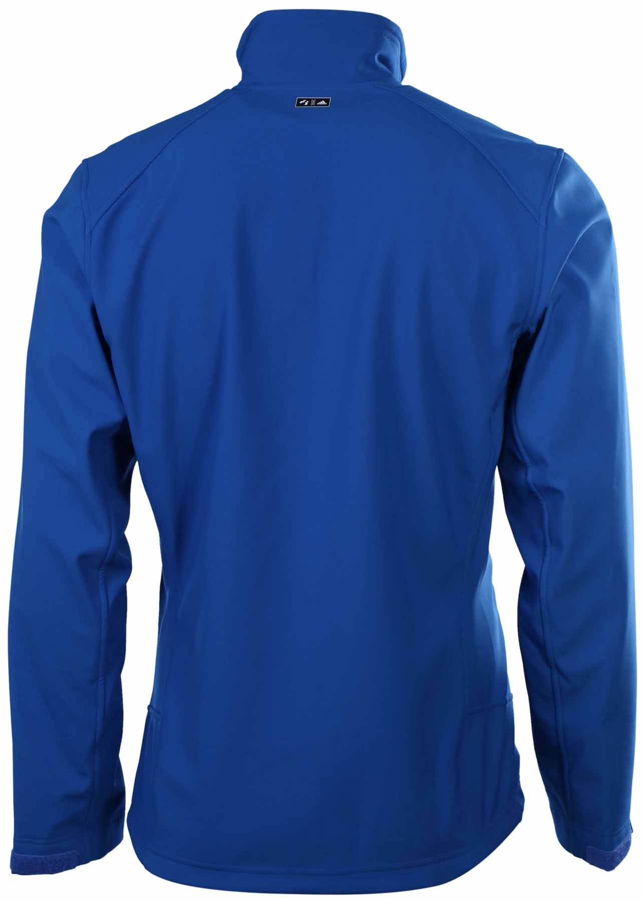 Adidas Men's Softshell Jacket - Lightweight Water-Resistant Outdoor Windbreaker for Hiking, Running & Travel - Blue Beauty (Medium)