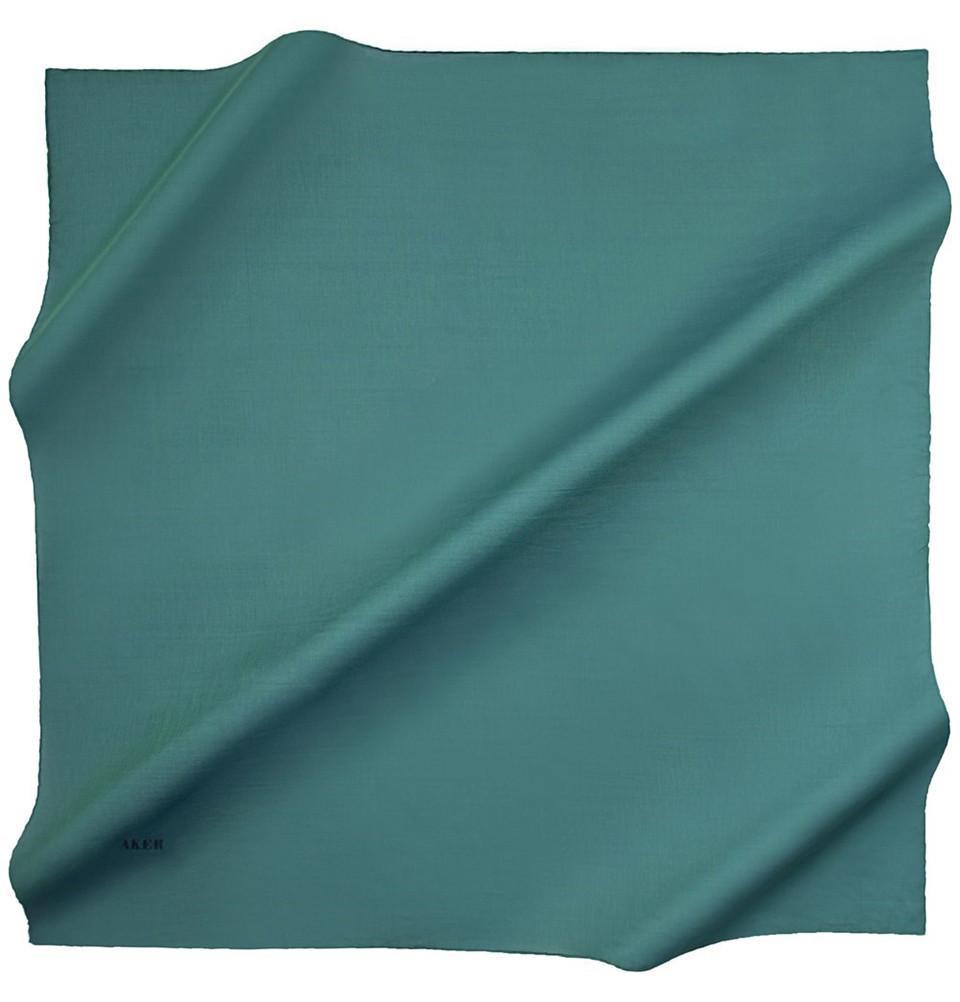 Aker 100% Silk Cotton Square Scarf - Solid Color #7071 451 - Lightweight & Breathable for Women - Perfect for Travel, Office, and Casual Outfits