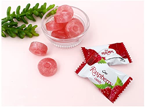 Korean Vitamin Lemon, Raspberry & Blueberry Hard Candy - K-Food CW (100g/3.52oz) | Healthy Snack for Office, Travel & Gifts | Delicious Raspberry Flavored Candy