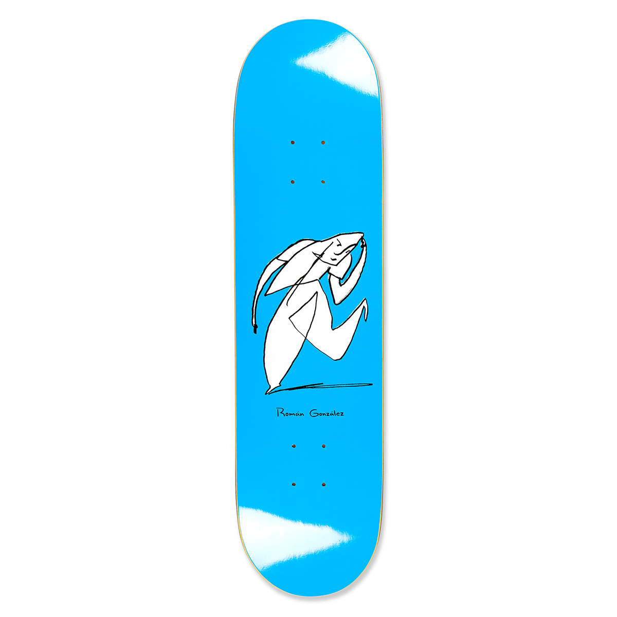 Polar Roman Gonzalez Stay In Motion Blue Skateboard Deck 8.125