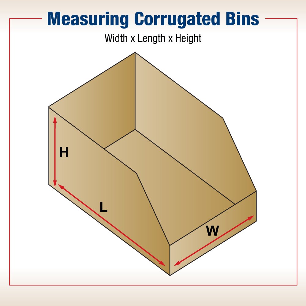 Aviditi 12-Pack Corrugated Cardboard Storage Bins - Heavy Duty Kraft Organizer for Warehouse, Garage, Home & Office - Perfect for Storing Tools, Toys, Clothes & Seasonal Items