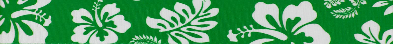 Country Brook Design - Kelly Green Hawaiian Polyester Webbing for Dog Collars, Leashes & Pet Accessories | Durable & Vibrant Outdoor Gear