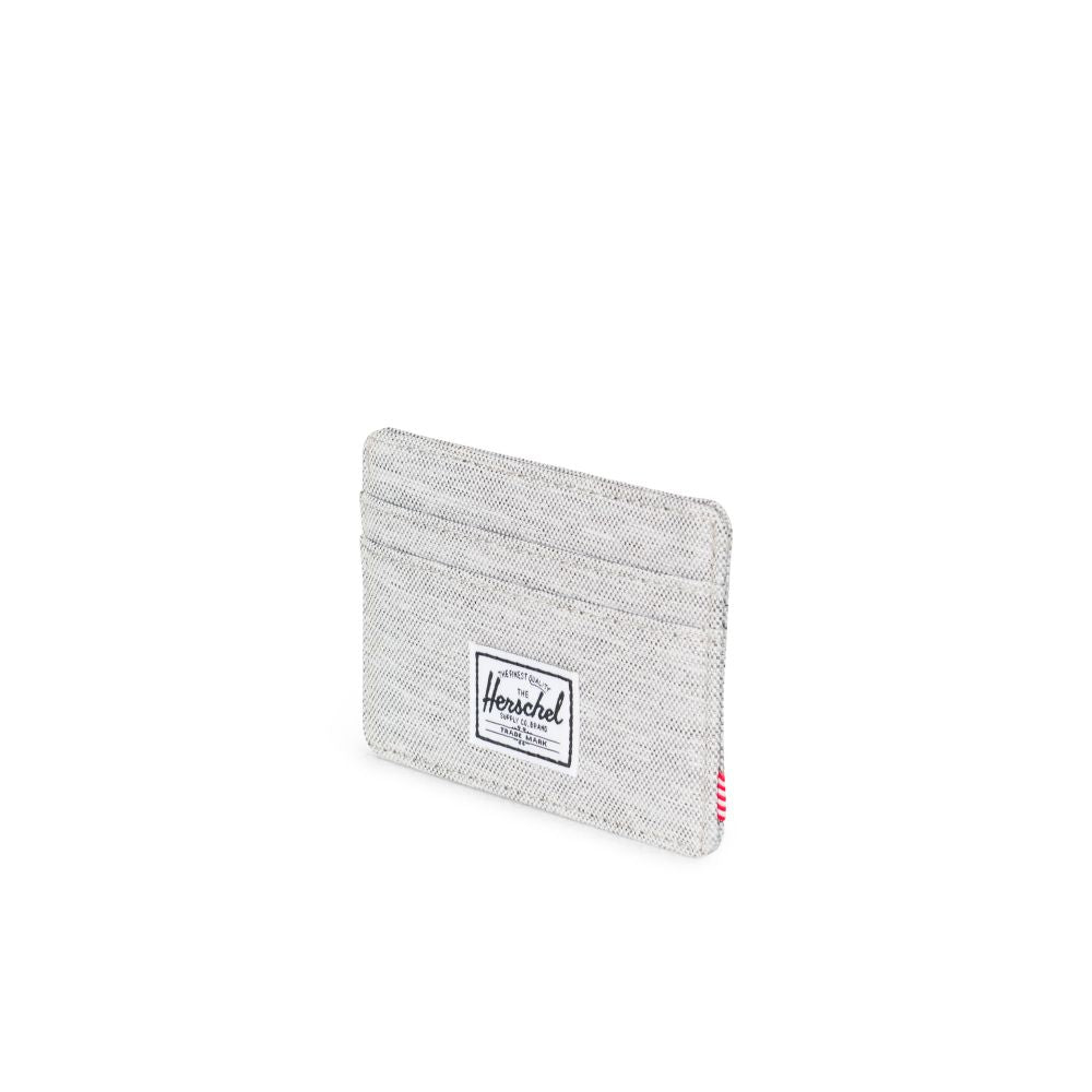 Herschel Charlie Wallet - Light Grey Crosshatch Slim Bifold RFID Blocking Wallet for Men & Women | Perfect for Travel, Work & Everyday Use