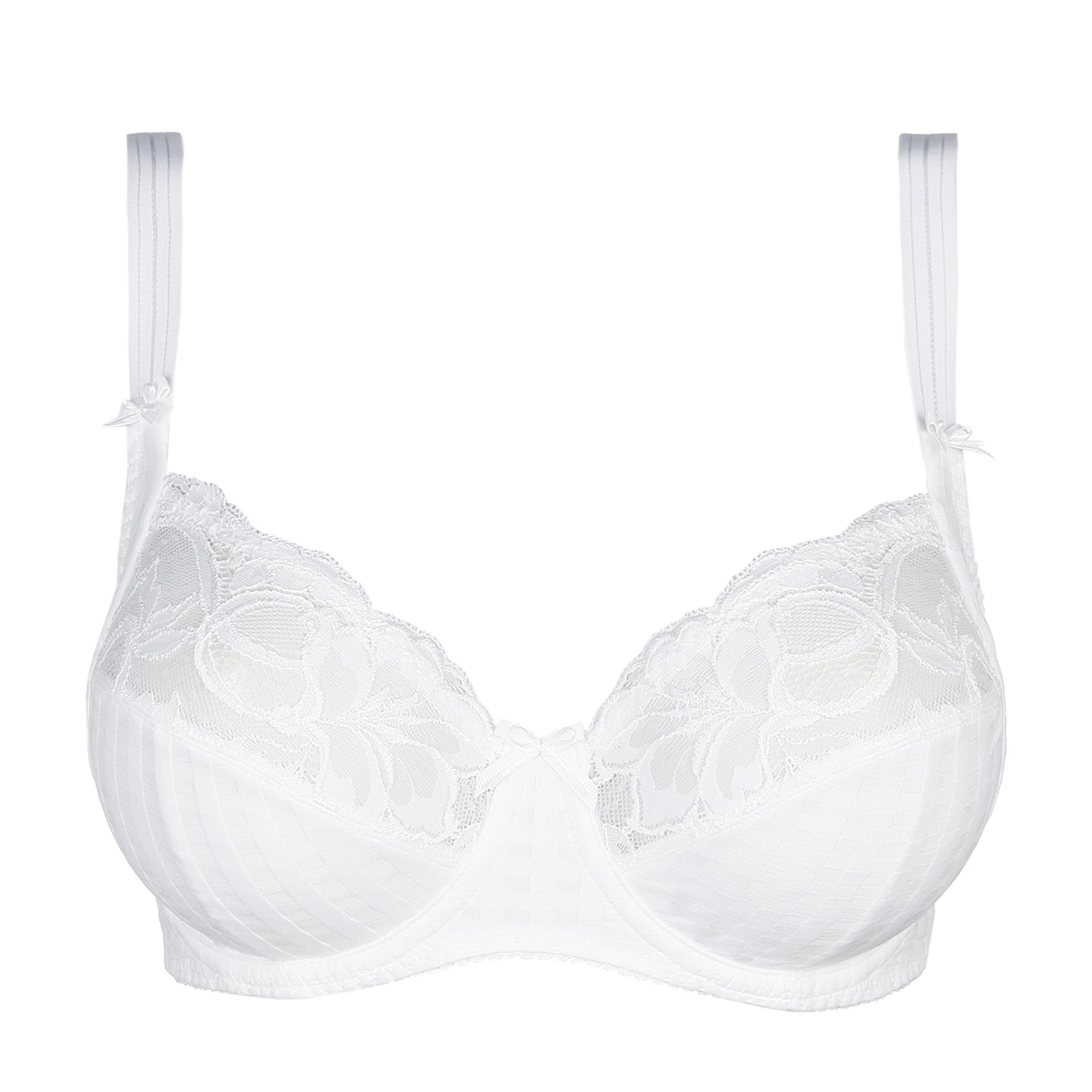 PrimaDonna Madison Full Coverage Side Support Bra 38G White - Plus Size Comfort for All-Day Wear, Work & Special Occasions