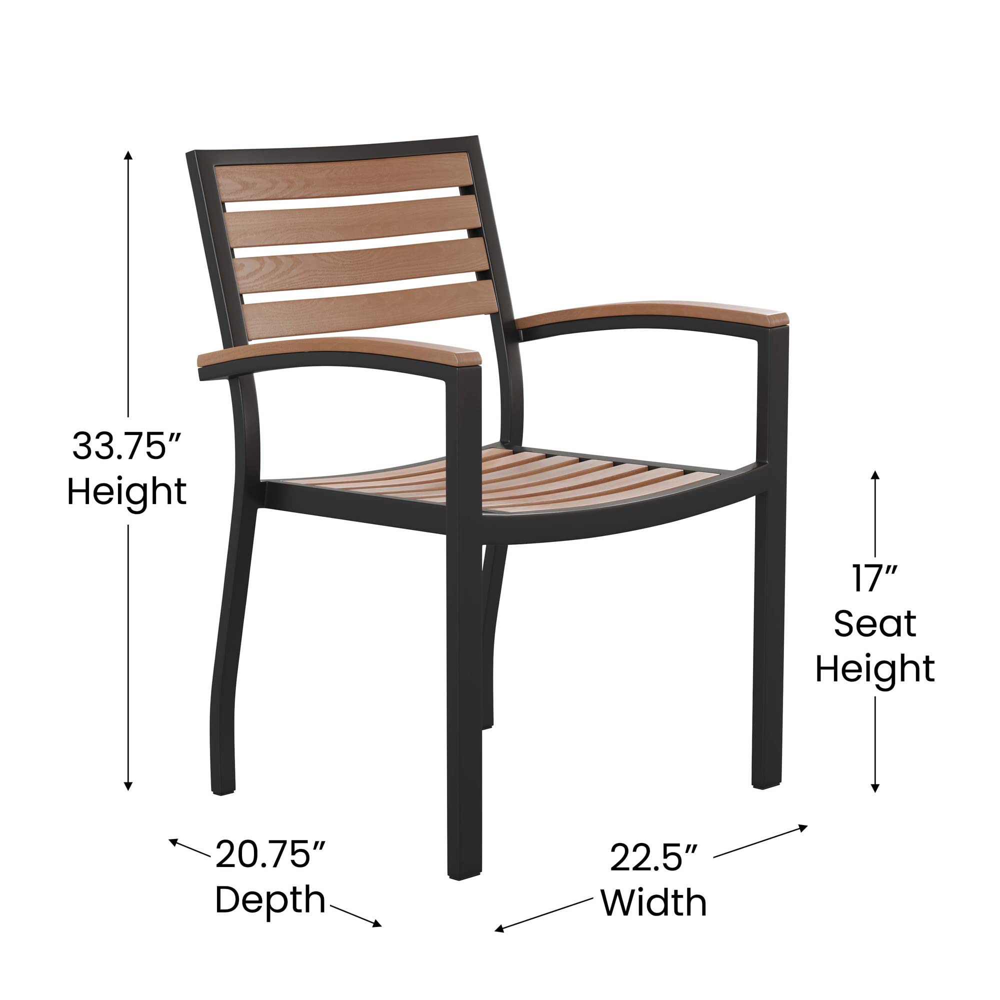 Flash Furniture 5-Piece Outdoor Patio Dining Set - 35