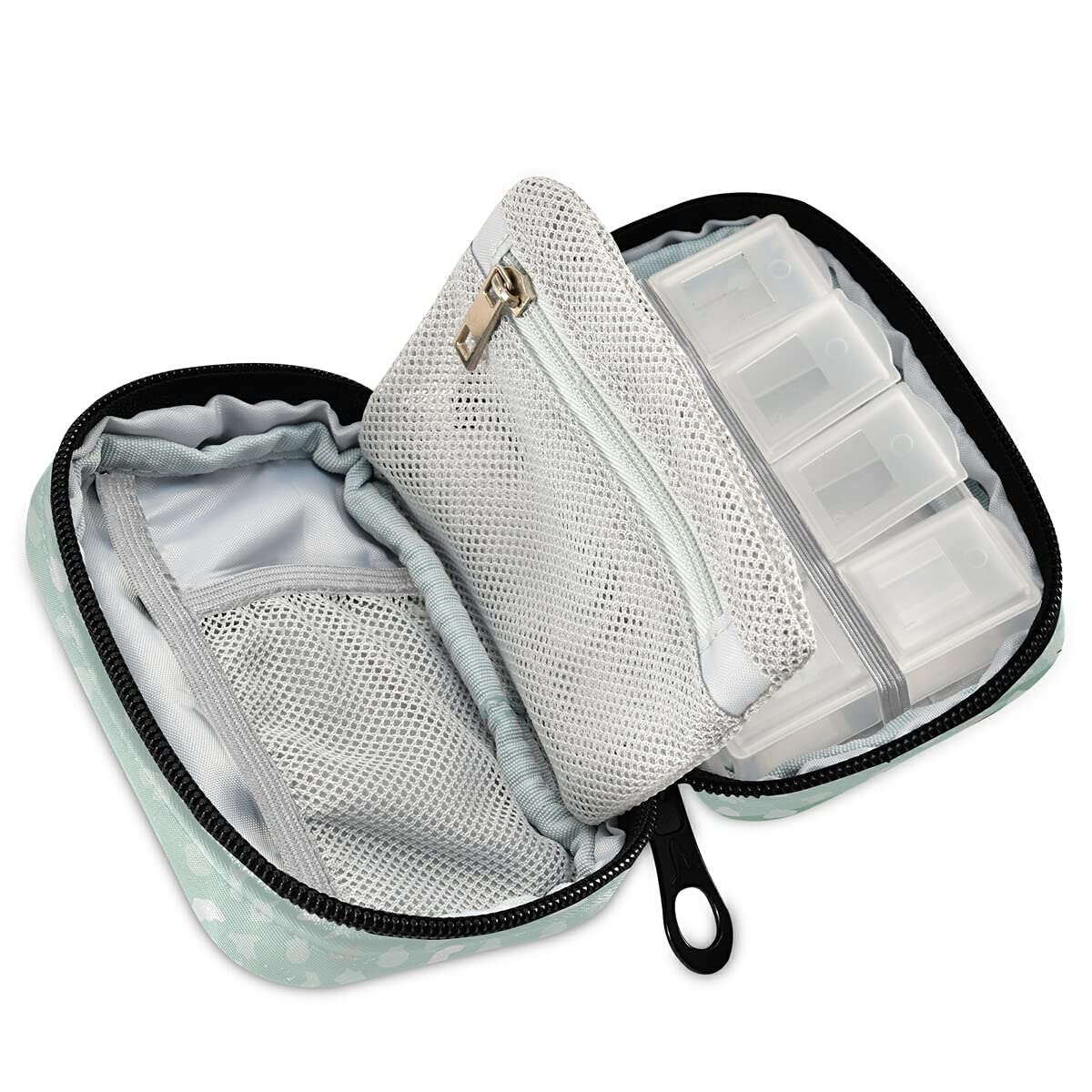 Adorable Floral Horse Fairy Tale Pill Case - Portable Medicine Organizer for Vitamins & Supplements | Perfect for Travel, Home, and Office Use