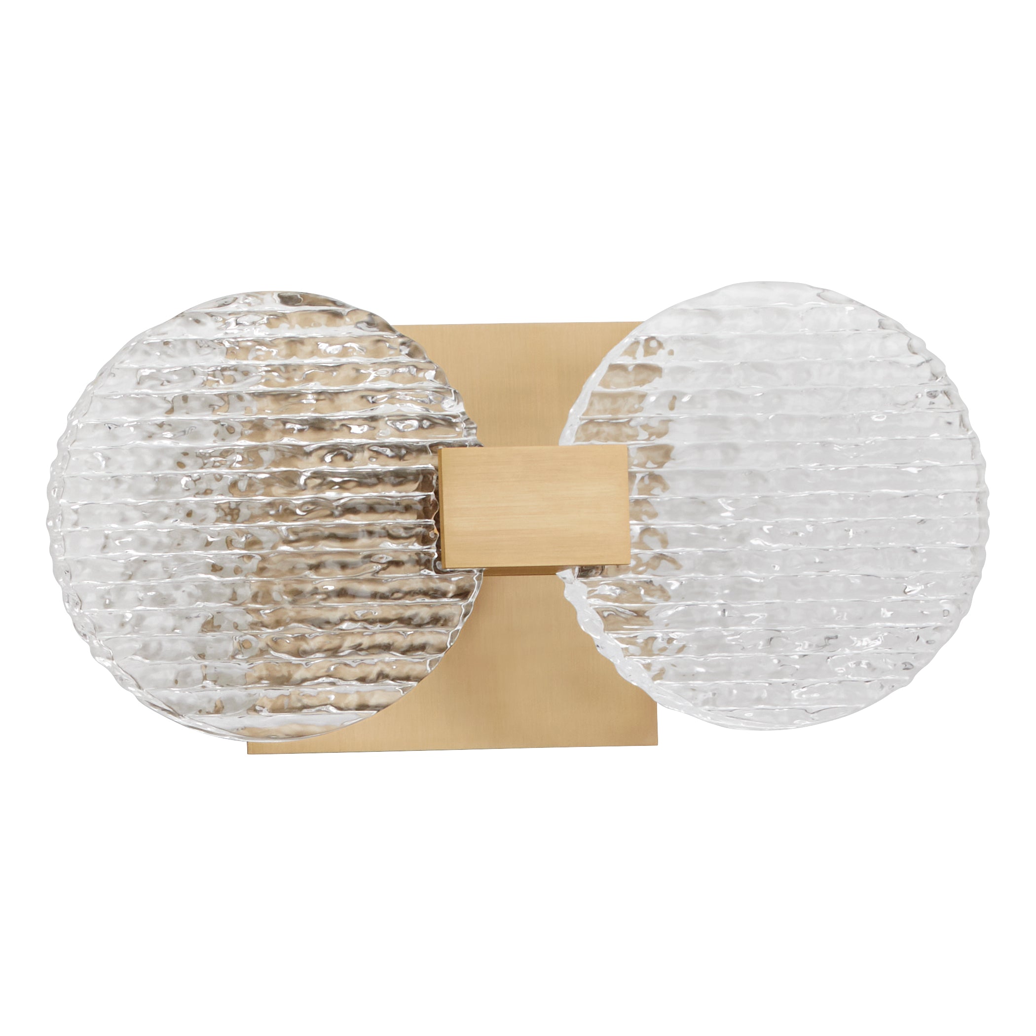 Oxygen Axiom 3 5050 40 Sconces in Aged Brass - Modern Wall Lighting Fixtures for Living Room, Bedroom, and Hallway Decor