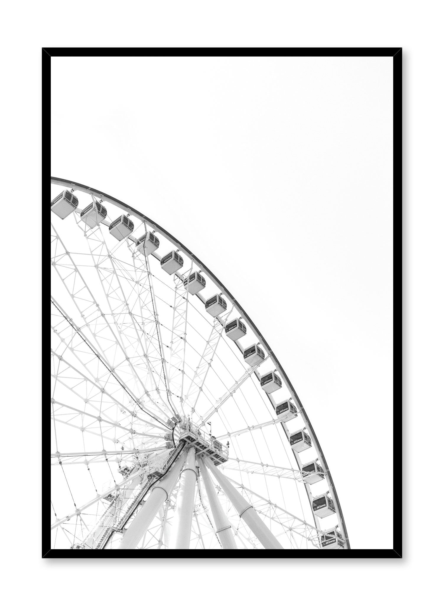 Montreal Grande Roue Poster - High-Quality Wall Art Print for Home & Office Decor - Perfect for Travel Enthusiasts & Cityscape Lovers
