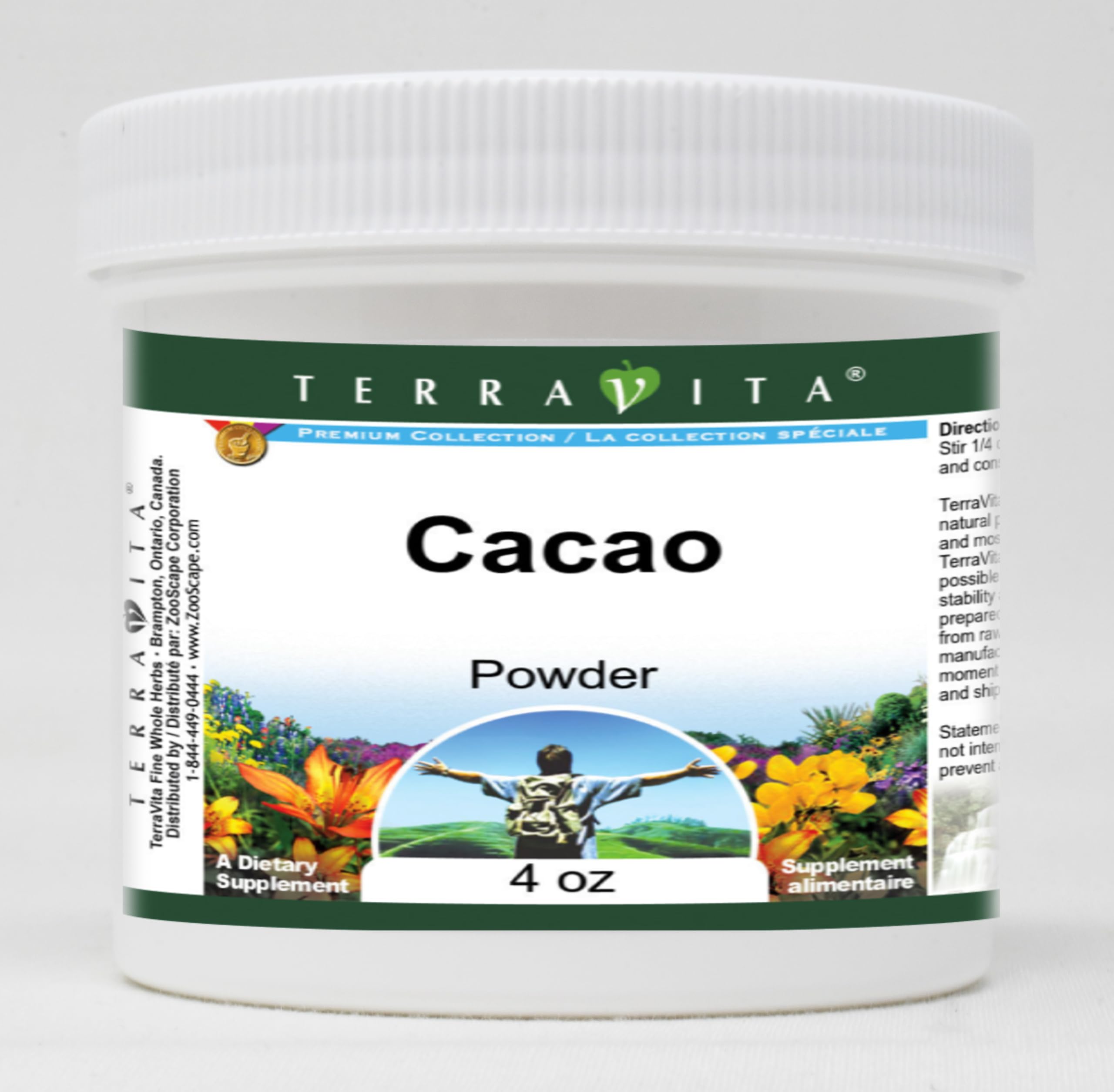 Organic Cacao Powder 4 oz (2-Pack) | Premium Unsweetened Cocoa for Baking, Smoothies & Hot Chocolate | ZIN: 519453 | Gluten-Free & Vegan Superfood