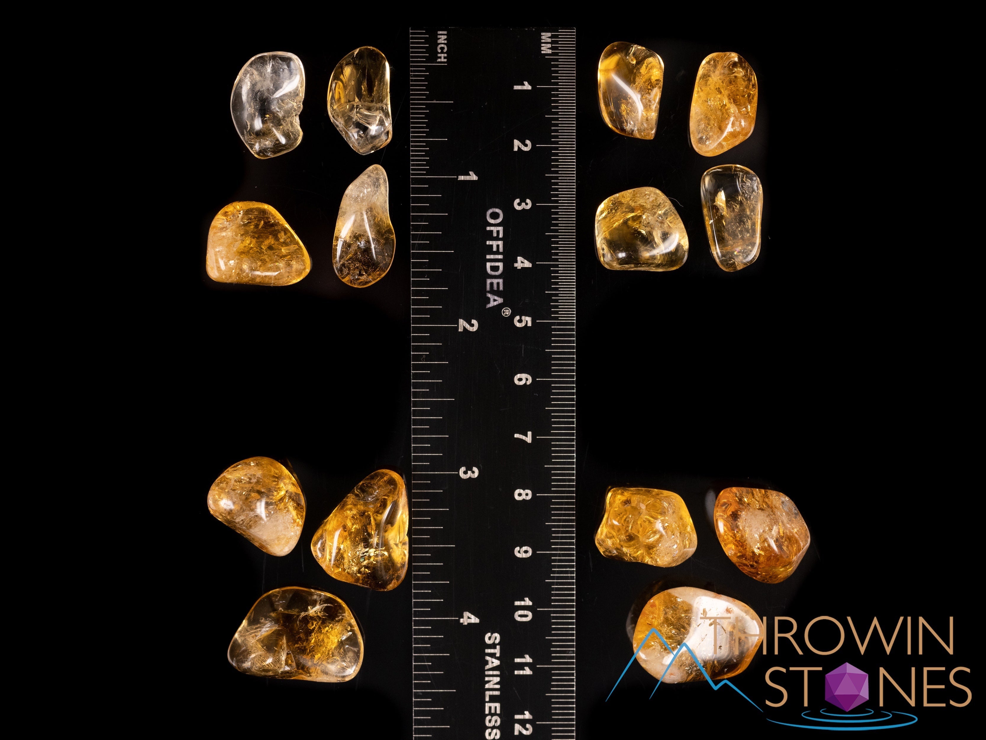 Natural CITRINE Tumbled Stones - Healing Crystals for Self Care, Birthstone Jewelry Making & Energy Balancing | Perfect for Meditation, Home Decor & Spiritual Gifts (E0302)