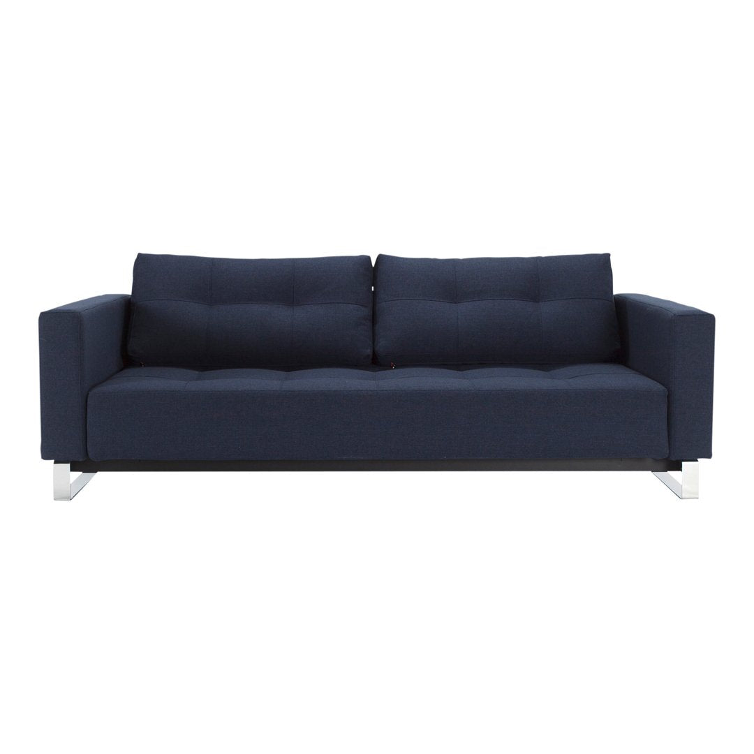 Cassius Deluxe Queen Sofa - Modern Upholstered Living Room Furniture for Small Spaces, Apartments & Home Theater Seating