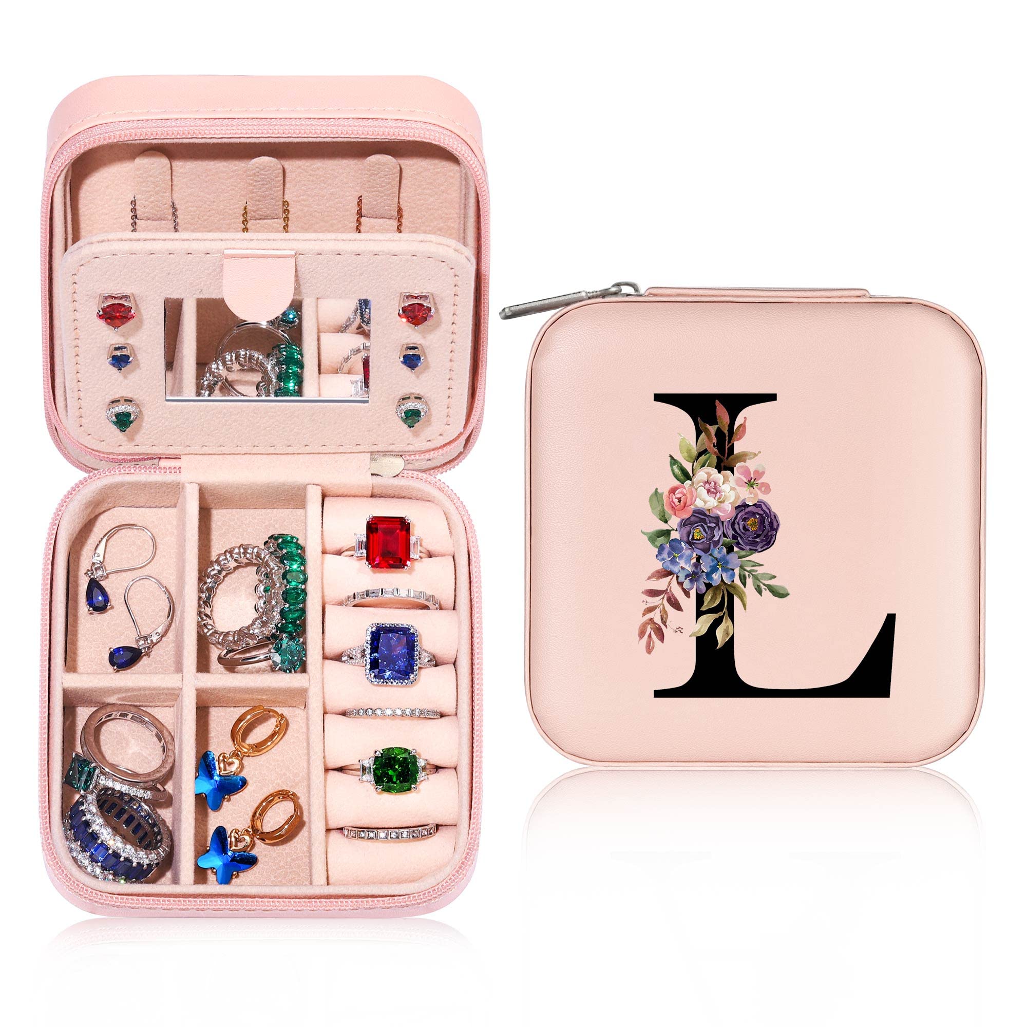 Best Birthday Gifts for Sister - Elegant Travel Jewelry Box | Thoughtful Present from Brother/Sister | Perfect Graduation & Travel Gift | Great for Jewelry Storage & Travel Accessories Organization