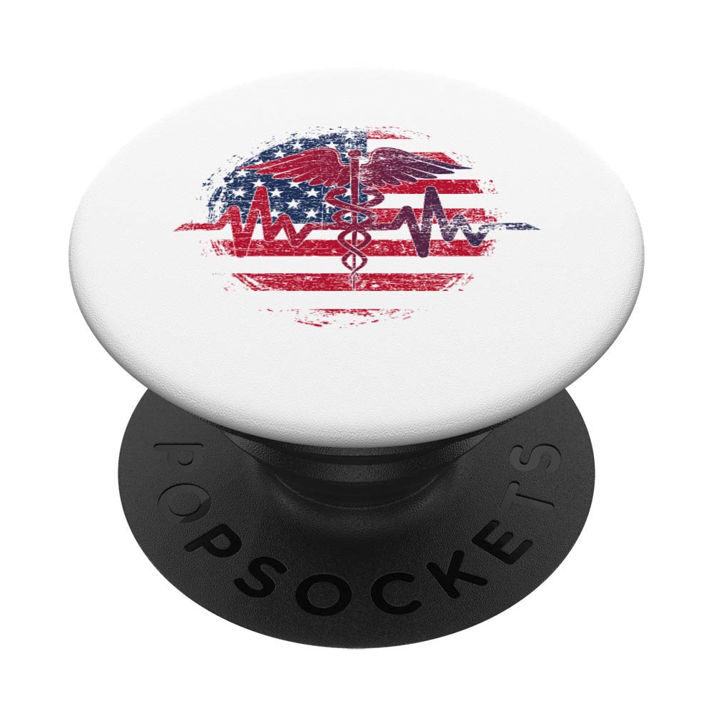 American USA Flag Print Scrub Top for Nurses & Medical Students - Comfortable & Stylish Workwear for Hospital, Clinic & Healthcare Professionals