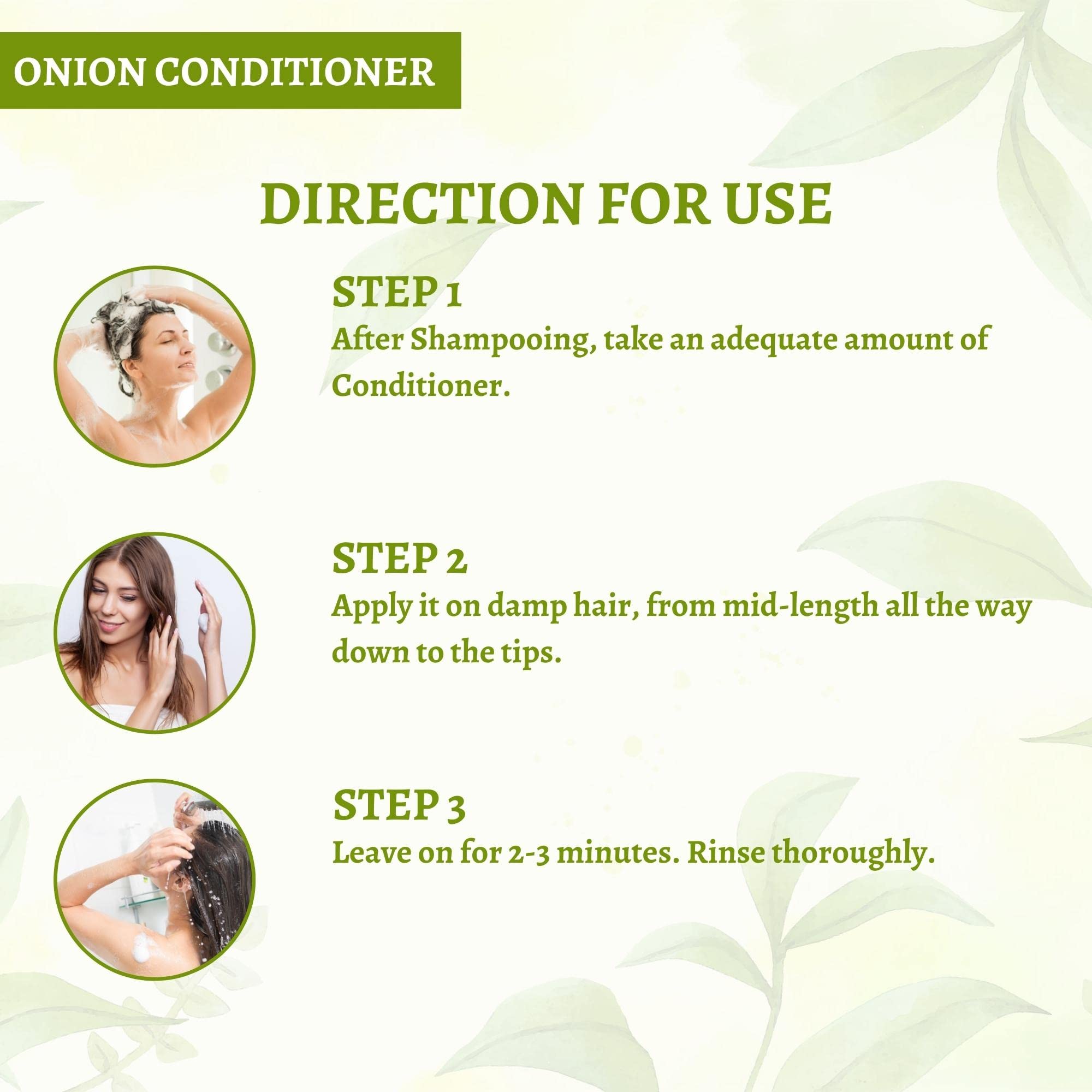Mountain Soul Onion Oil Hair Conditioner for Hair Fall Control & Growth - Paraben & Sulfate Free with Plant Keratin (300ml) - Ideal for Damaged Hair Repair & Daily Nourishment