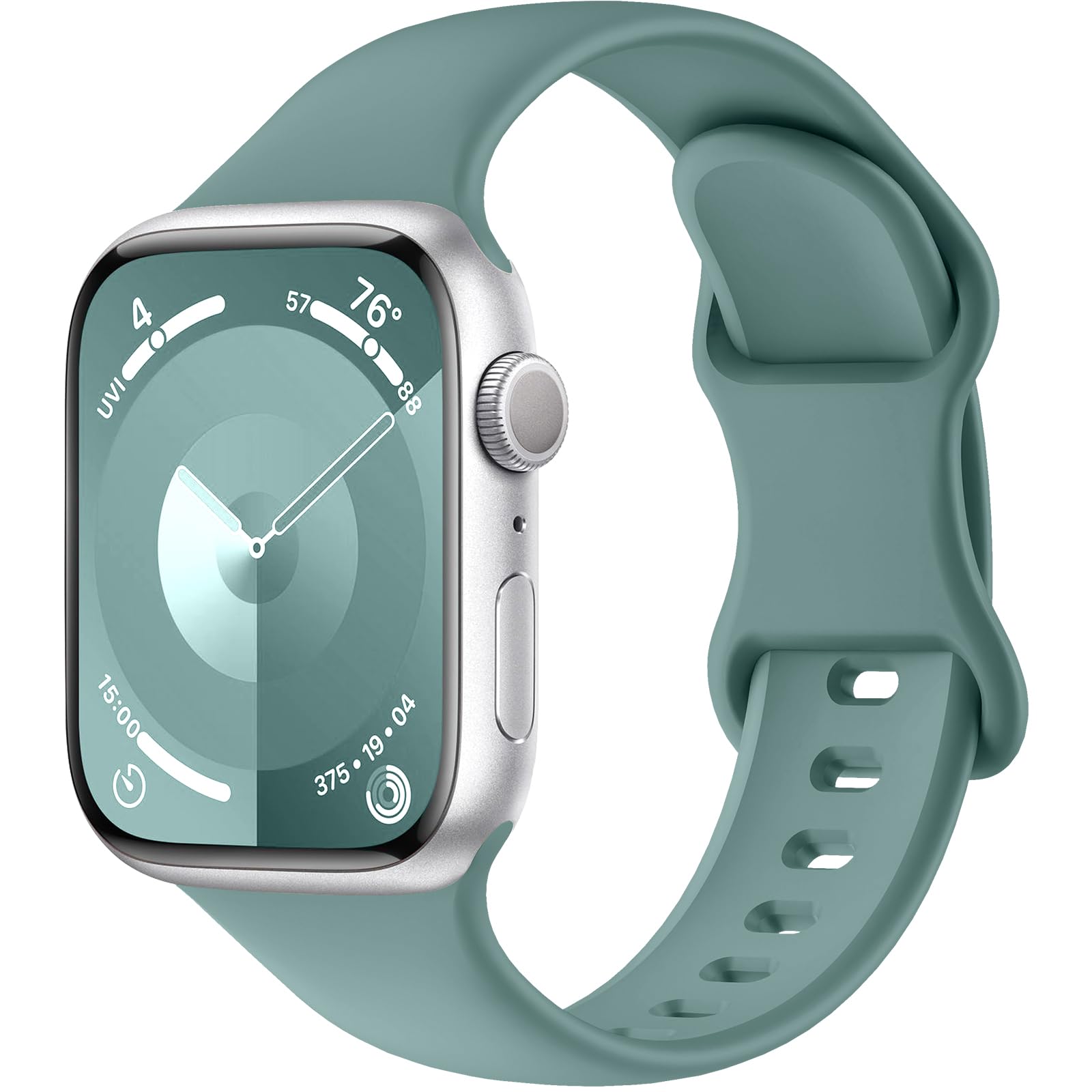 Premium Soft Silicone Sport Band Compatible with Apple Watch Series 1-9, Ultra & SE - 38mm 40mm 41mm 42mm 44mm 45mm 49mm Sizes for Men & Women | Perfect for Workouts, Running & Everyday Wear
