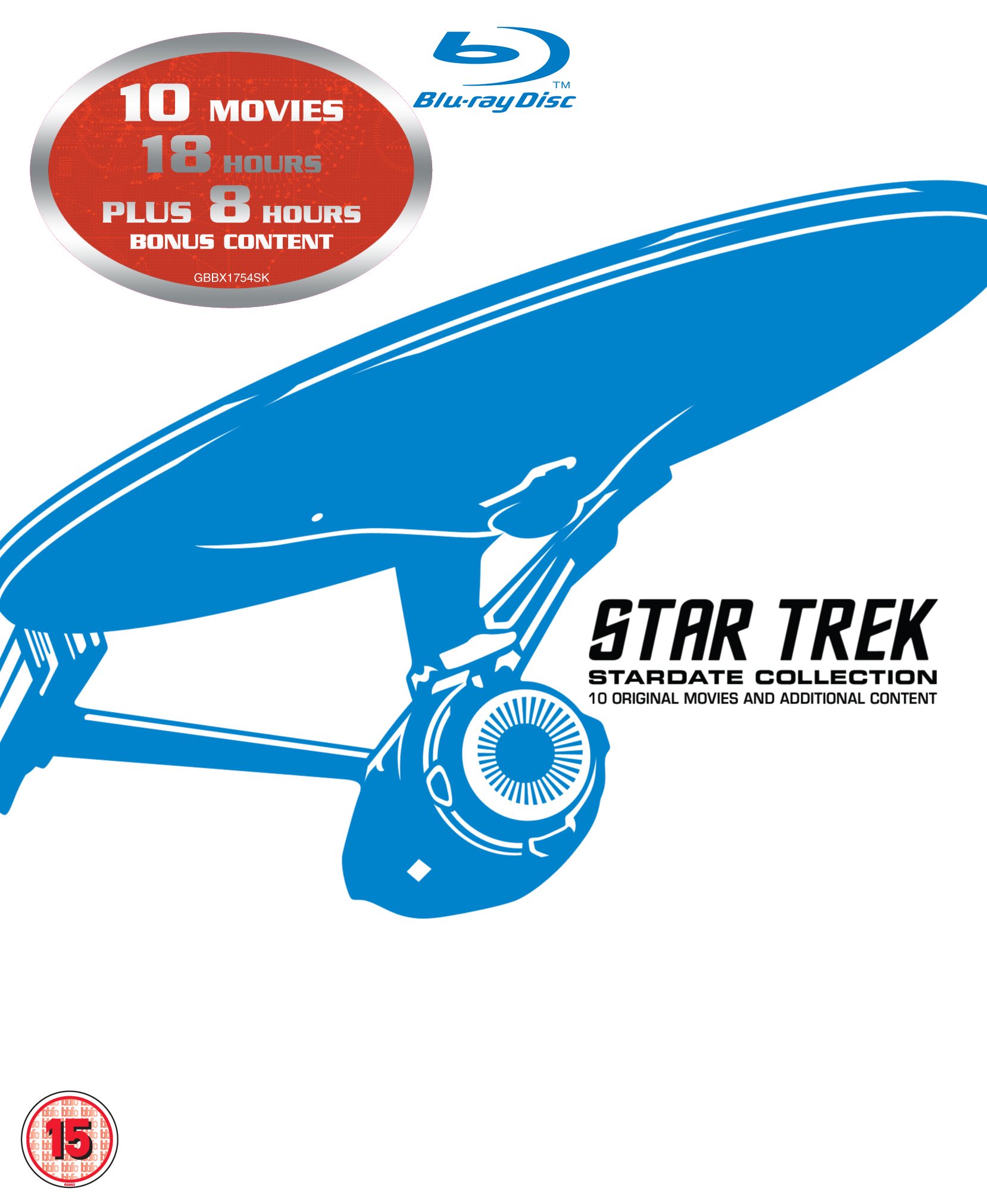 Star Trek: Stardate Collection - Movies 1-10 Blu-ray Box Set (1979-2002) | Region Free | Sci-Fi Movie Marathon | Perfect for Trekkies & Space Adventure Fans
