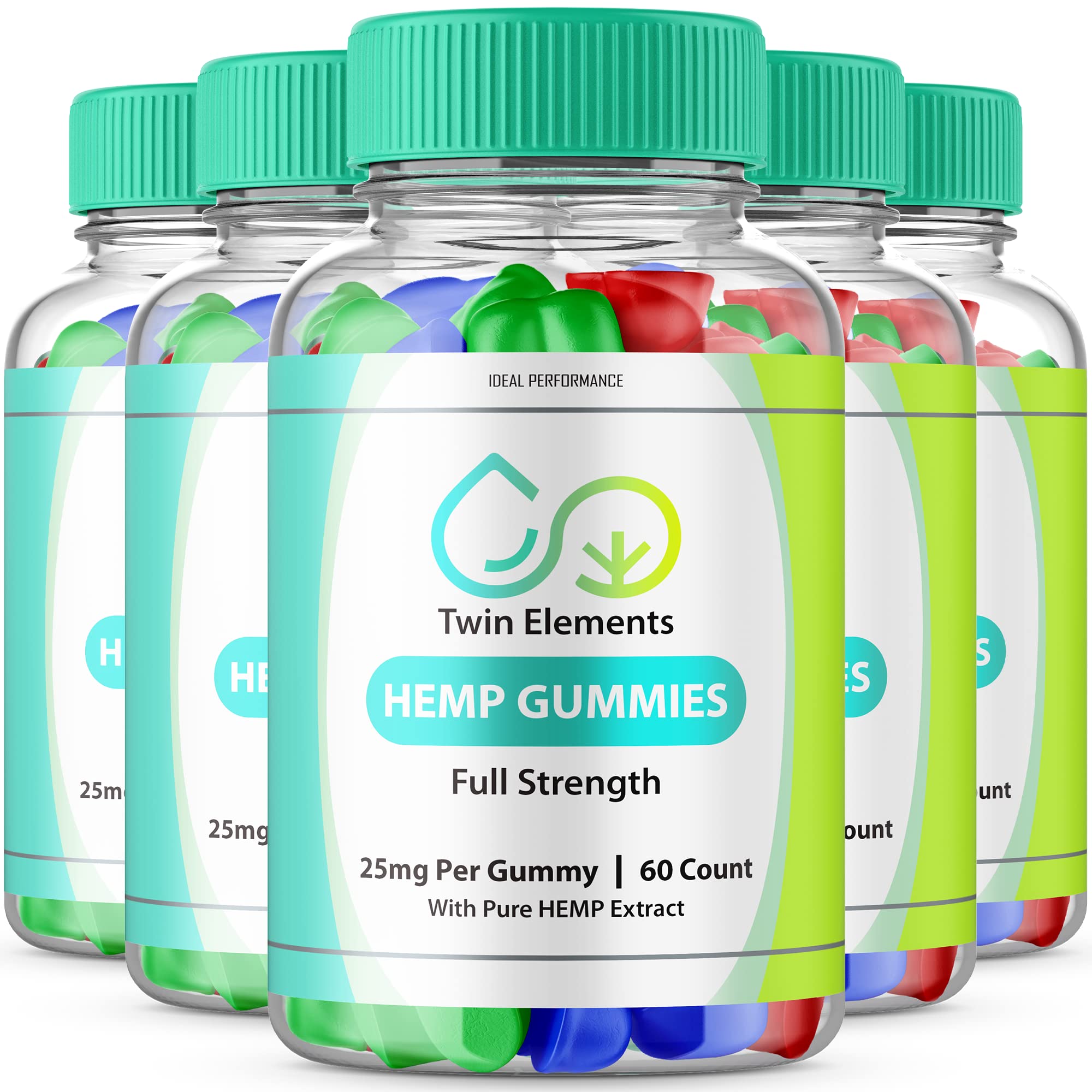(5 Pack) Twin Elements Gummies - 300 Count Cube Gummies with CBC | Stress Relief & Sleep Aid | Perfect for Nighttime Relaxation & Wellness Routine