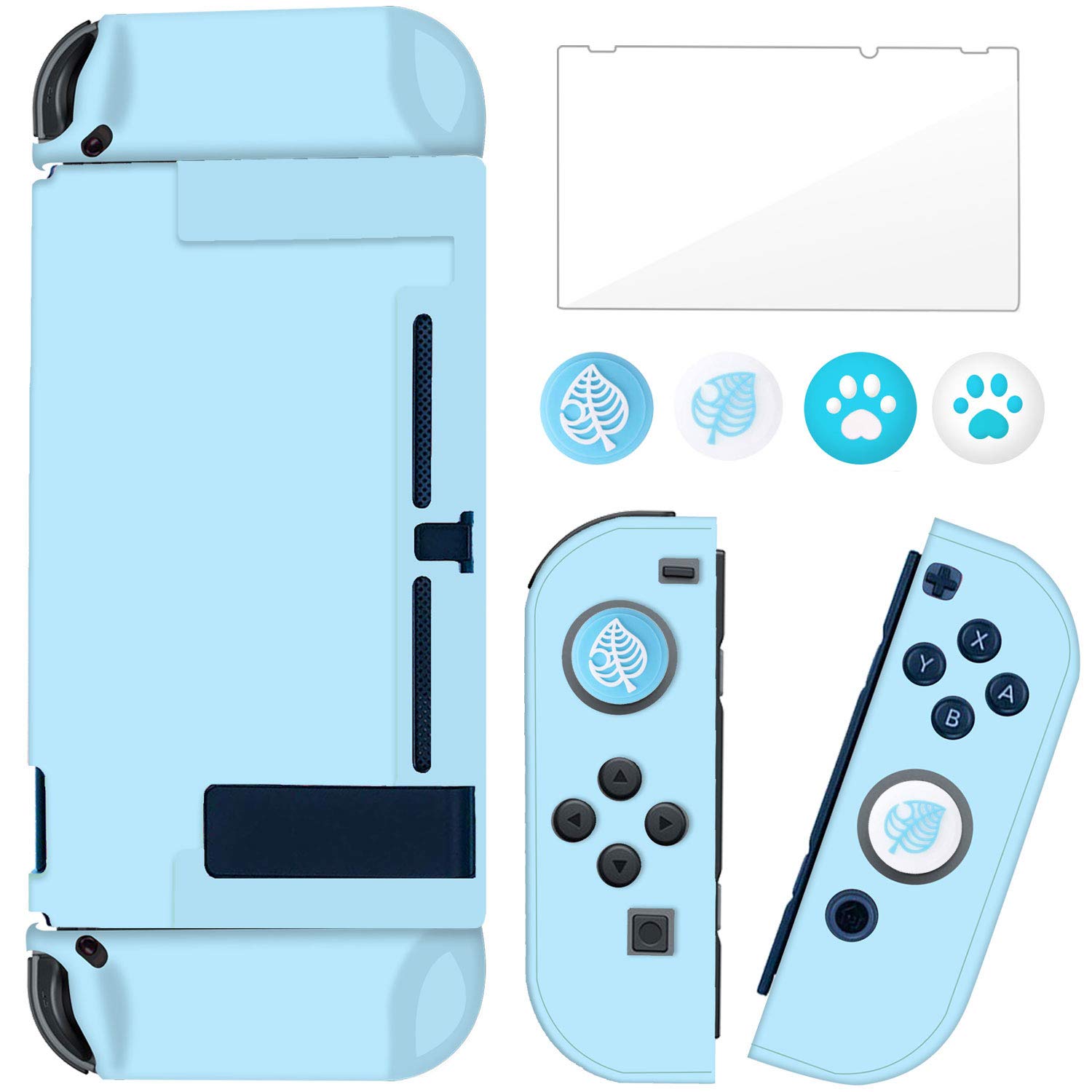 BRHE Protective Case for Nintendo Switch - Dockable Shockproof Cover with Tempered Glass Screen Protector, Anti-Scratch Grip for Enhanced Gaming Experience - Perfect for Travel, Home Use & On-the-Go Protection