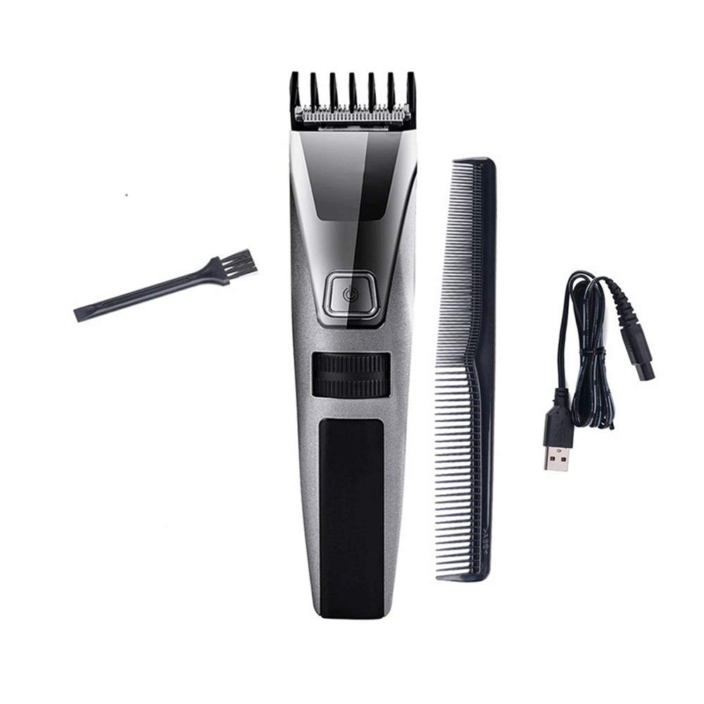 Rechargeable Electric Nose Hair Trimmer & Eyebrow Groomer - Adjustable Digital Beard Shaver with Combs for Men | Professional Grooming Kit for Facial Hair, Nose Hair & Eyebrows | Perfect for Travel, Home & Salon Use