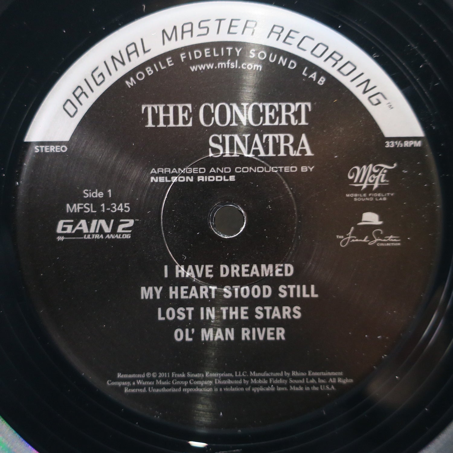 Frank Sinatra 'The Concert Sinatra' Mobile Fidelity 180g Vinyl LP | Limited Edition Audiophile Record | Perfect for Jazz Lovers & Vinyl Collectors | Home Entertainment & Gift Idea