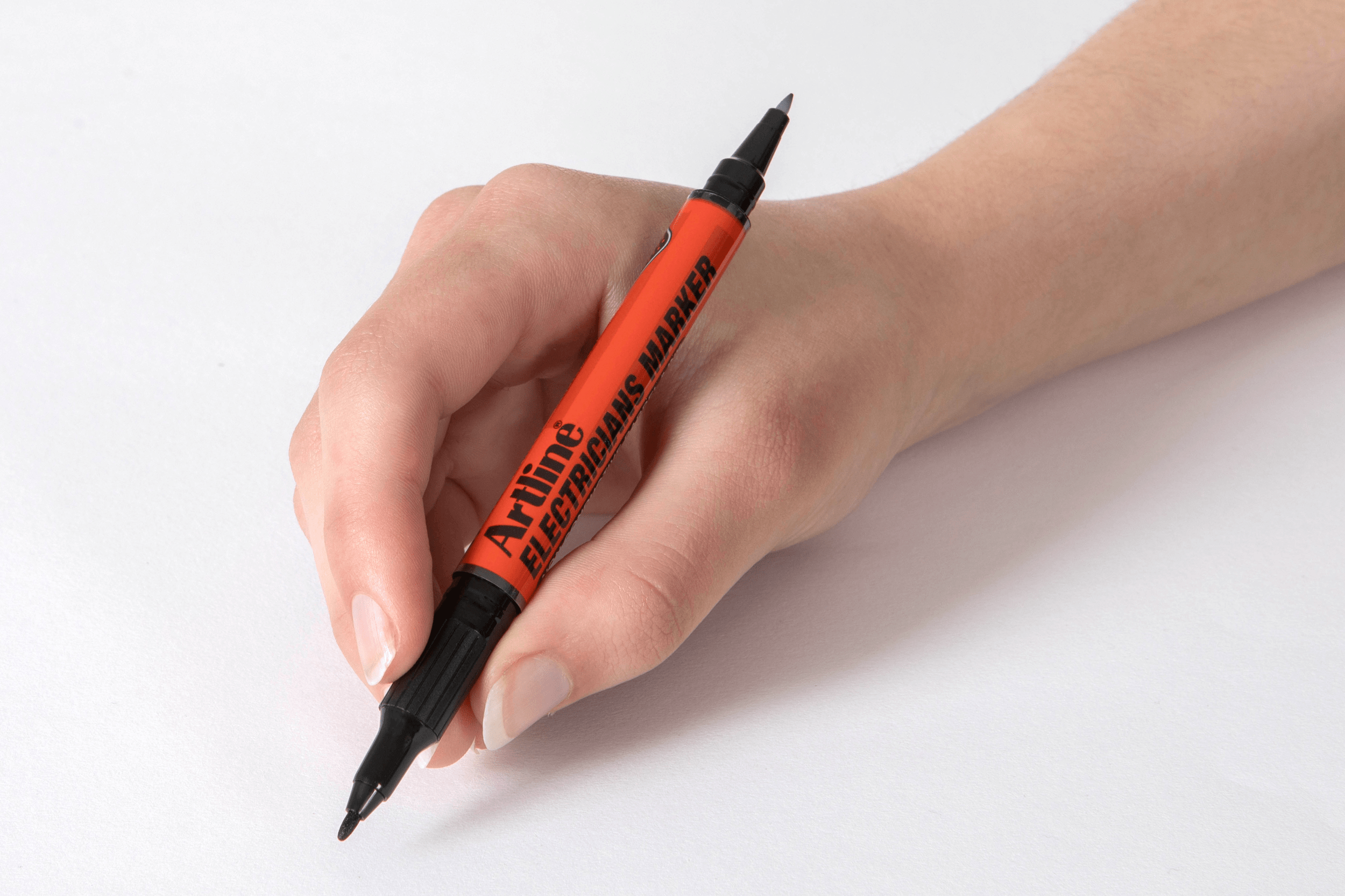 Artline Electricians Permanent Marker Bullet Tip Black - 12 Pack | Industrial-Grade Waterproof Markers for Electrical Wiring, Metal, Plastic & Wood | Ideal for Electricians, Contractors & DIY Projects