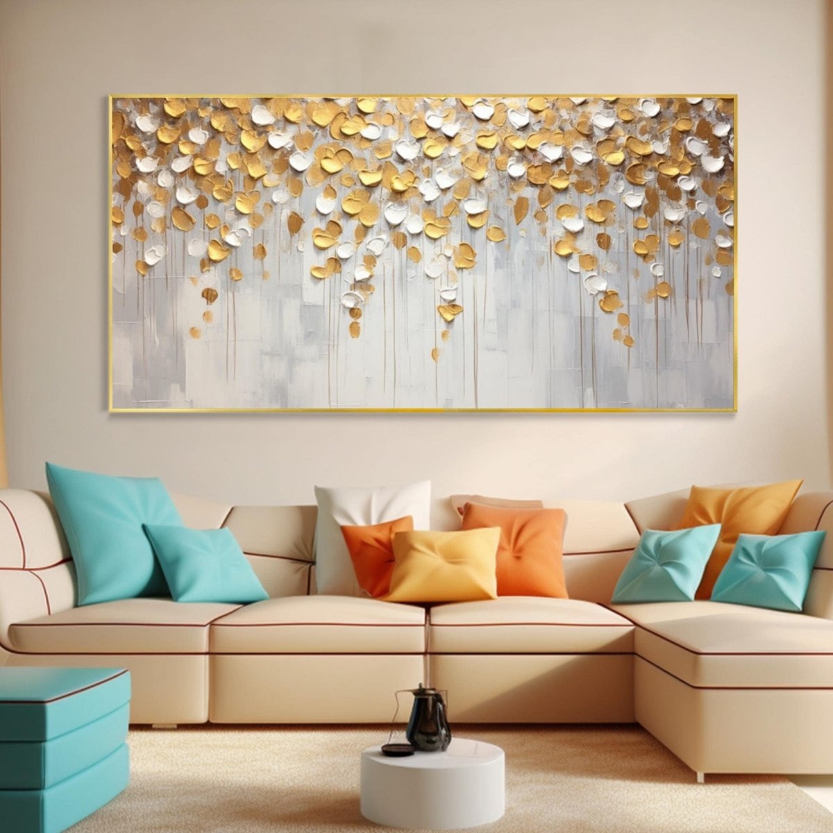 Golden Flowerbuds - Elegant Floral Decor for Home, Wedding & Party | Perfect for Centerpieces, Bouquets & DIY Crafts
