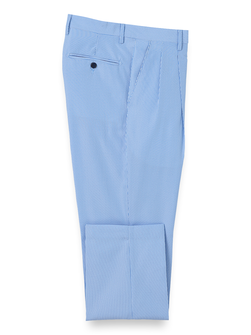 Stylish Pinstripe Pleated Pants for Men - Classic Blue Stripe Design | Perfect for Office Wear & Business Casual Outfits