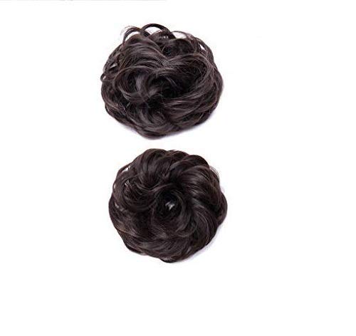 SIYAA Hair Juda Frill Maker for Parties - Set of 2 Black Hair Accessories | Perfect for Weddings, Festivals & Costume Events