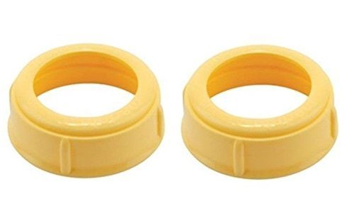 Medela Bottle Nipple Collars Rings - 2 Pack for Slow/Medium Flow Wide Base Baby Bottles | Replacement Parts for Breastfeeding & Baby Feeding Essentials | Perfect for Travel, Daycare & On-the-Go Moms